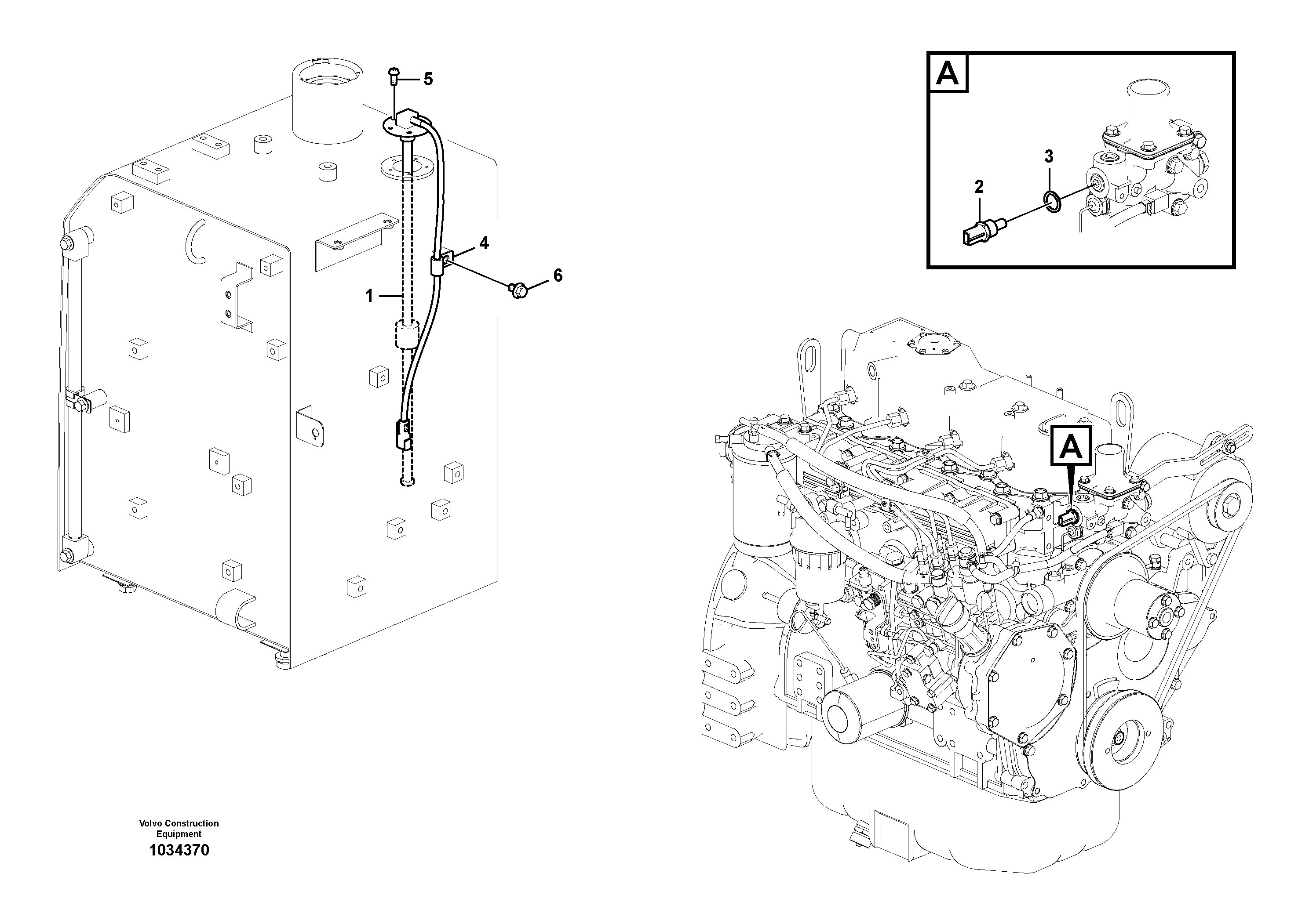 Схема запчастей Volvo EC60C - 78538 Electrical sensor 