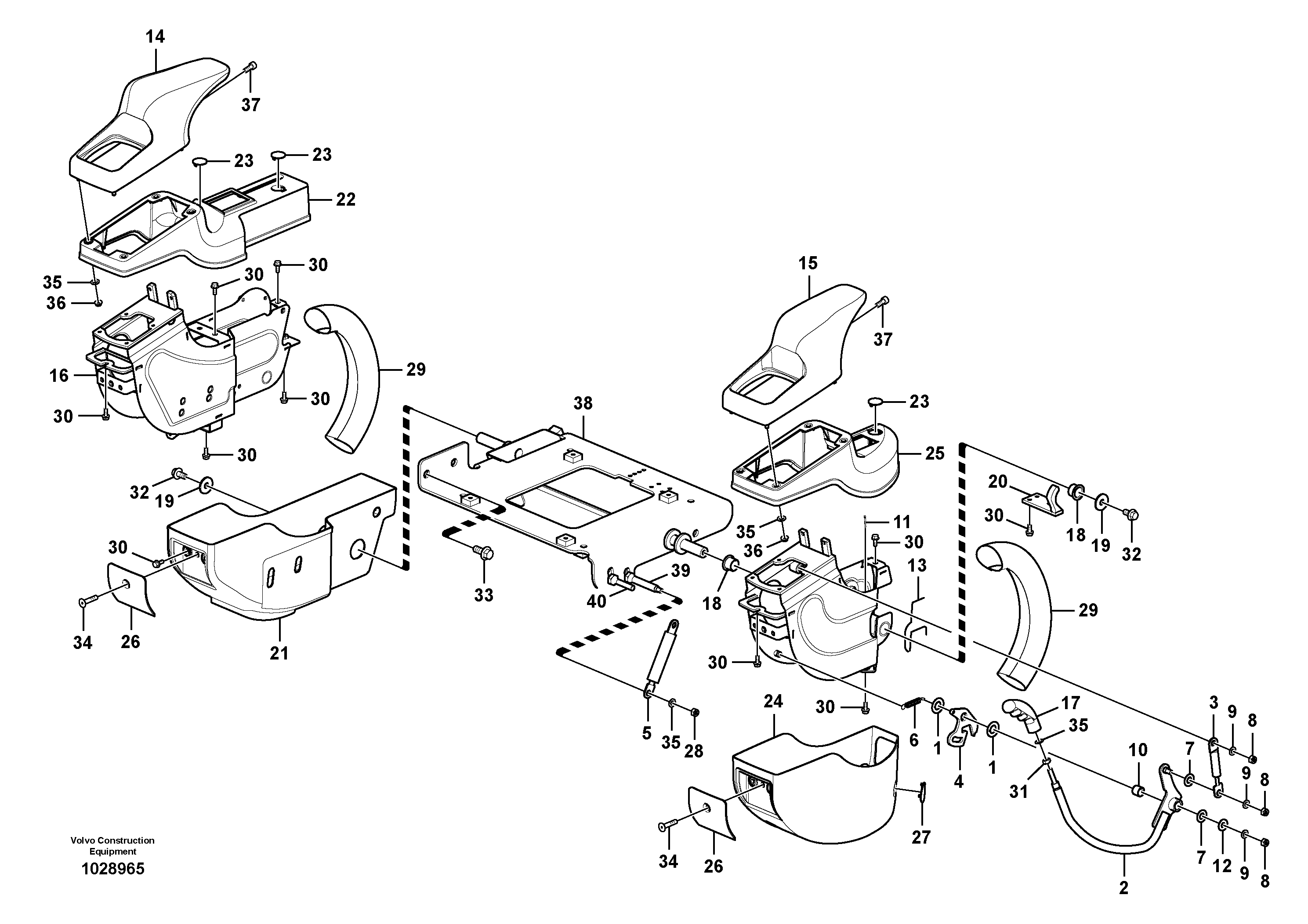 Схема запчастей Volvo EC60C - 35270 Instrument panel, control panel 