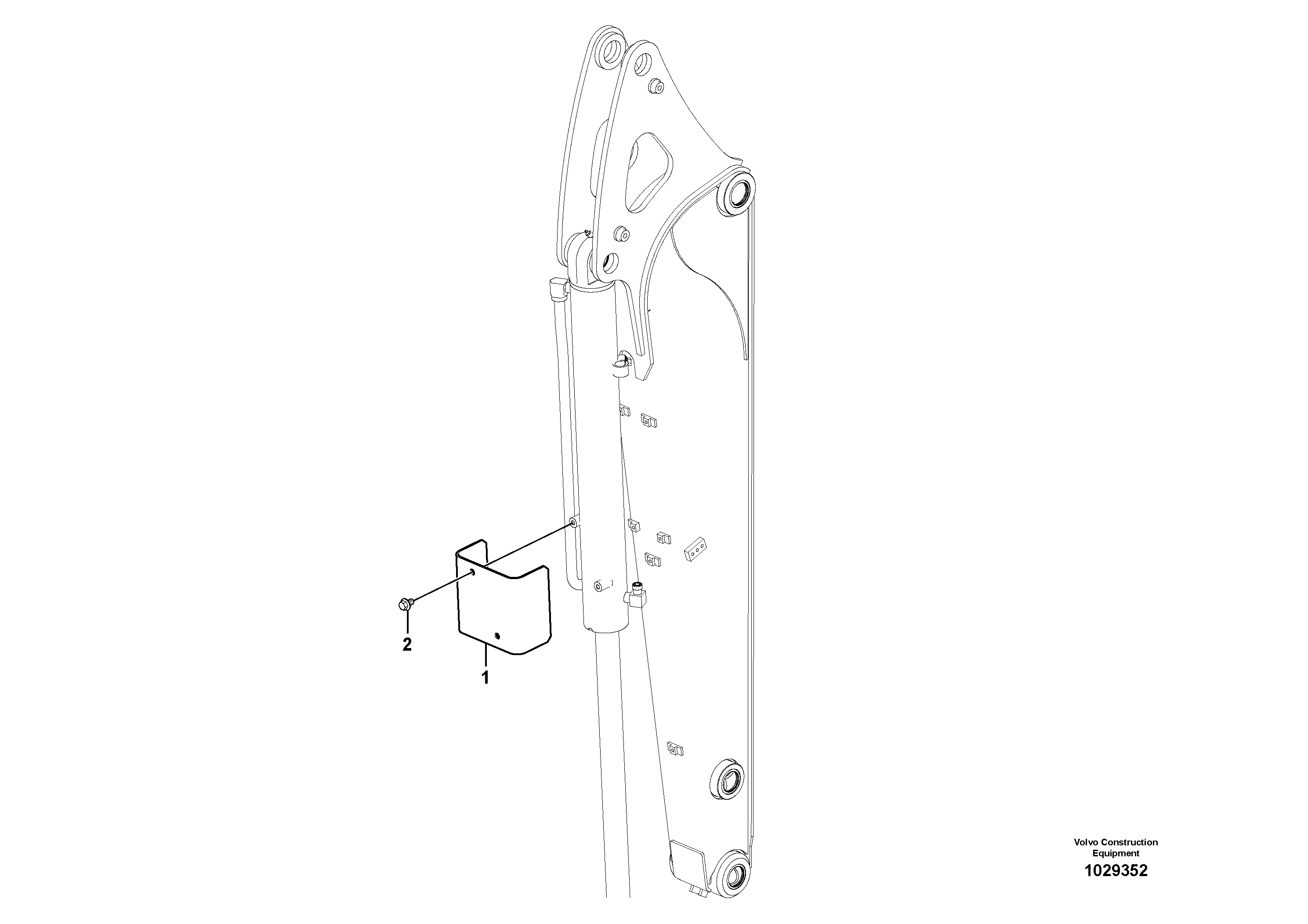 Схема запчастей Volvo EC60C - 48398 Working hydraulic, covers 