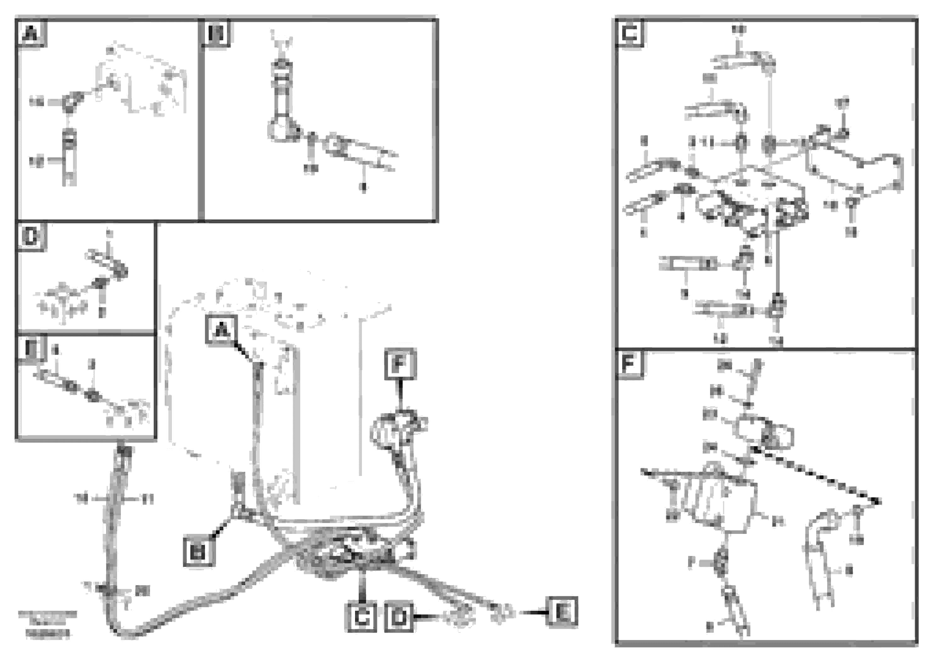 Схема запчастей Volvo EC60C - 102539 Working hydraulic, slope and rotator on upper frame 