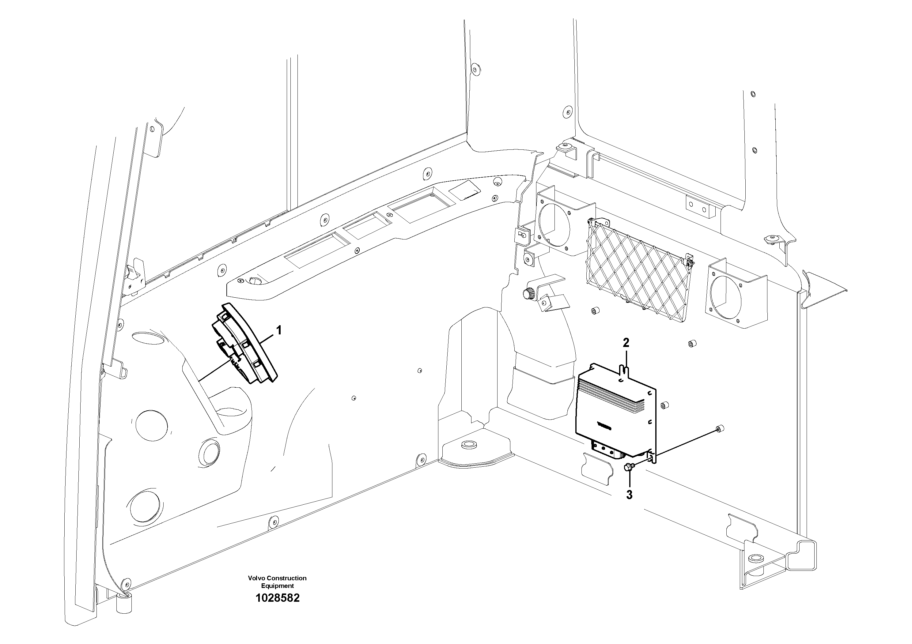 Схема запчастей Volvo EC60C - 50389 Electronic unit 