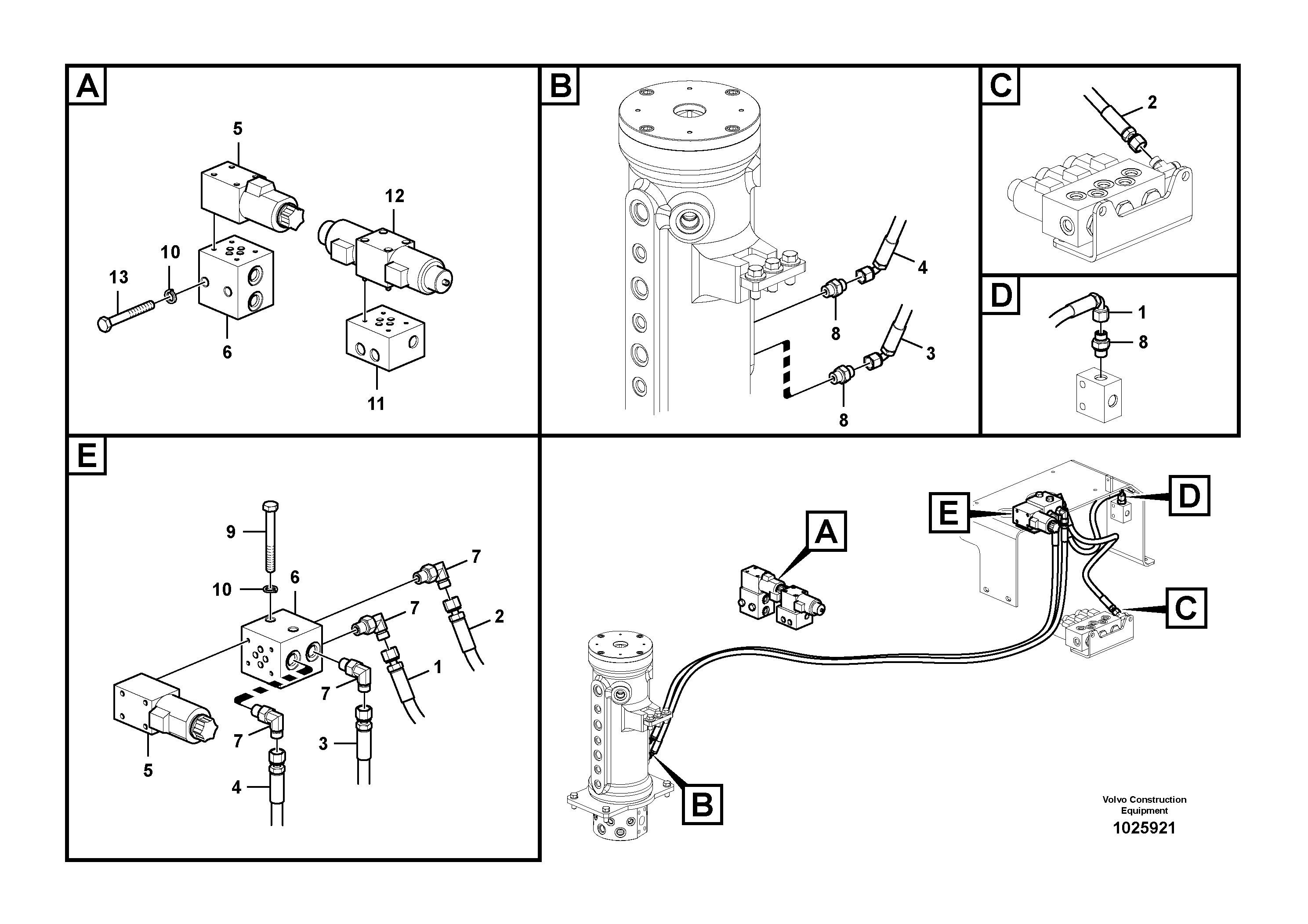 Схема запчастей Volvo EW60C - 62618 Valve, solenoid 