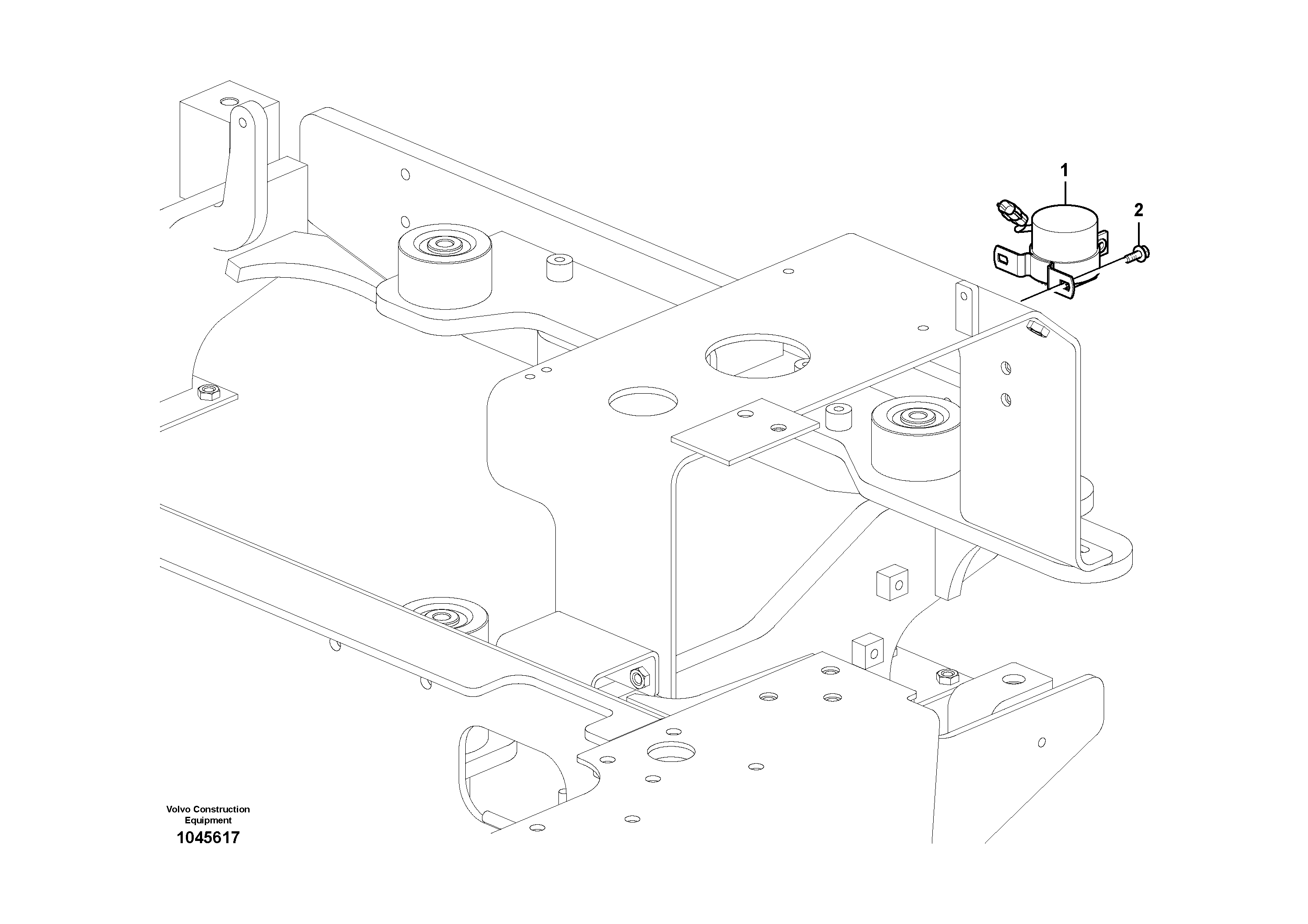 Схема запчастей Volvo EW60C - 97664 Back-up warning unit 