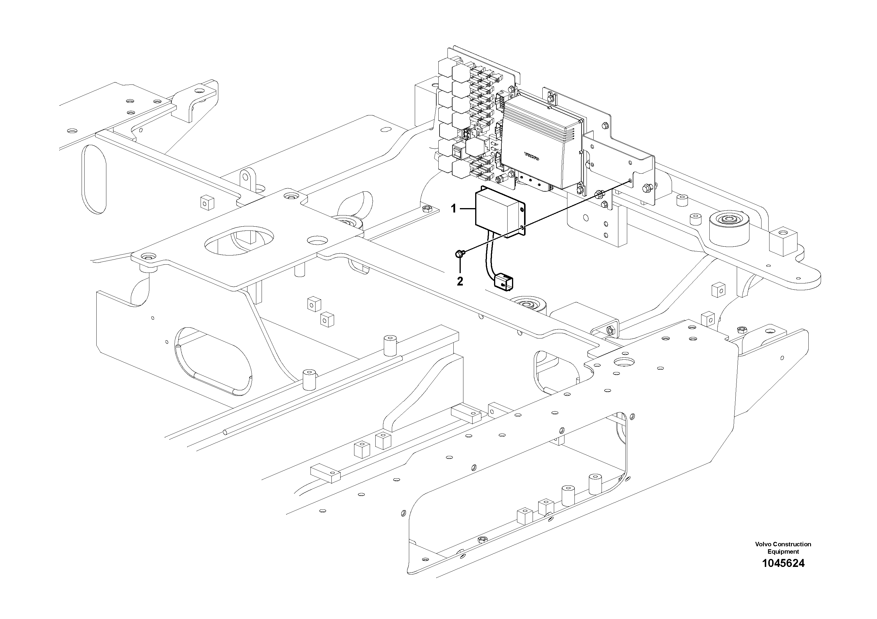 Схема запчастей Volvo EW60C - 65626 Electronic unit 