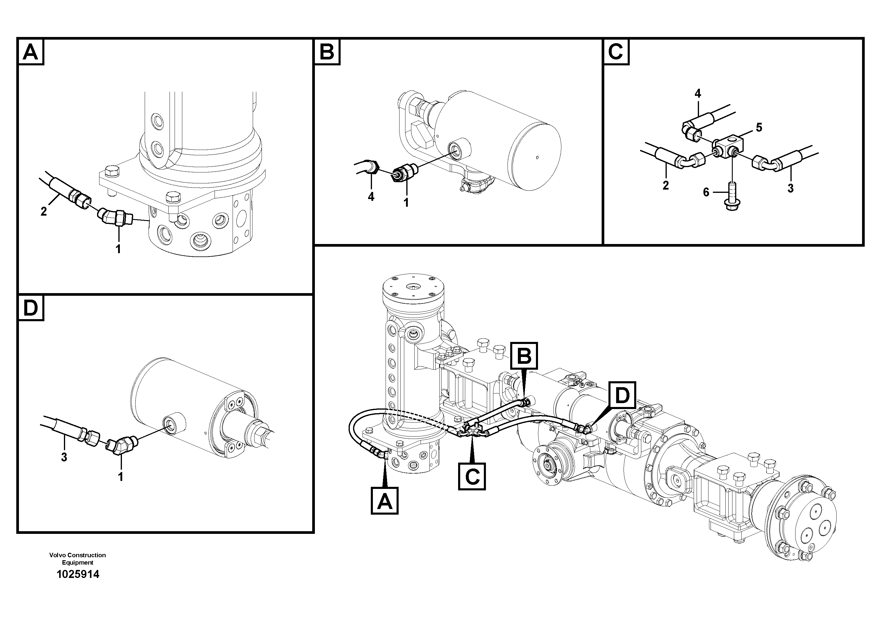 Схема запчастей Volvo EW60C - 66321 Система стояночного тормоза 