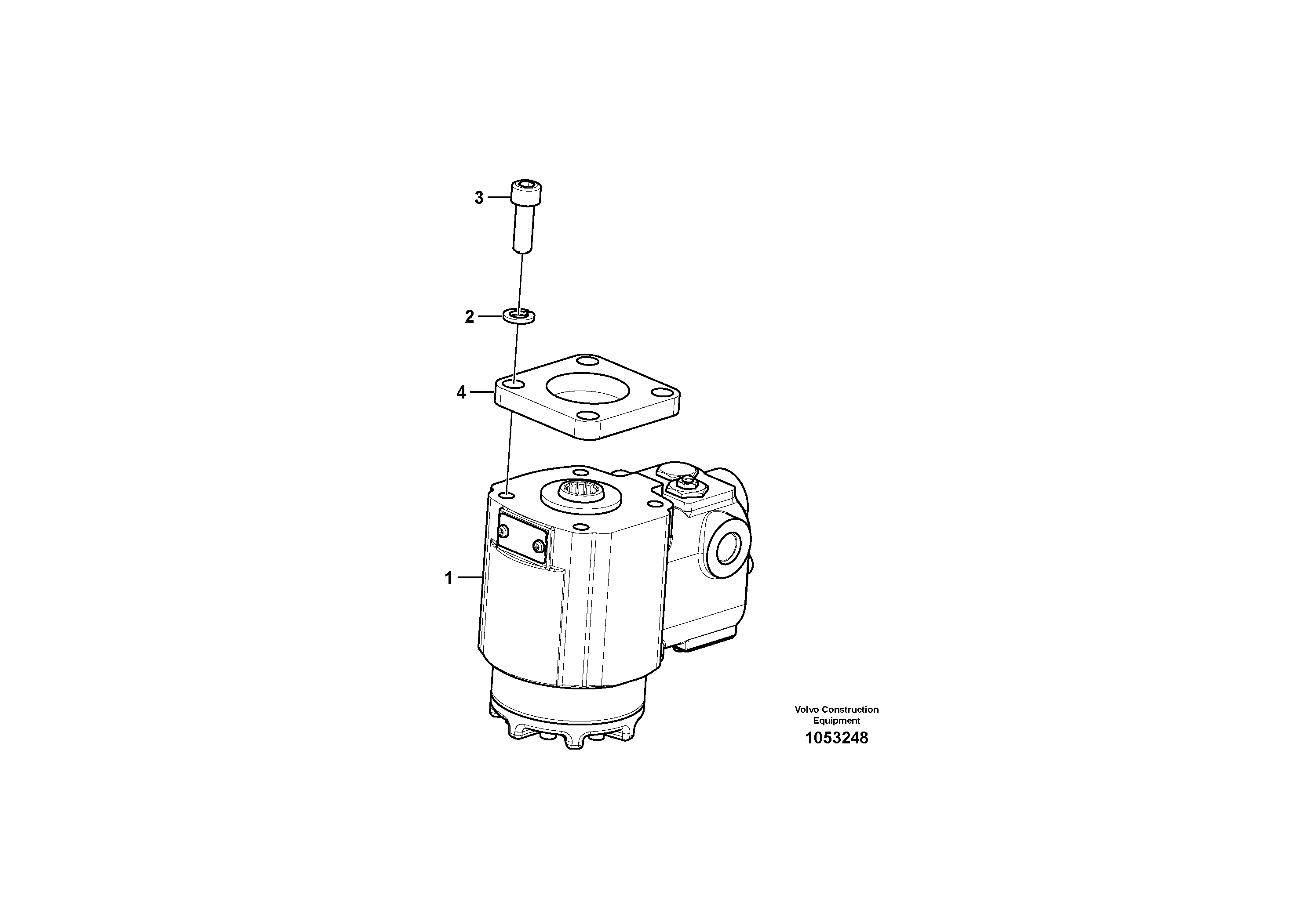 Схема запчастей Volvo EW60C - 66328 Hydraulic system, steering line 