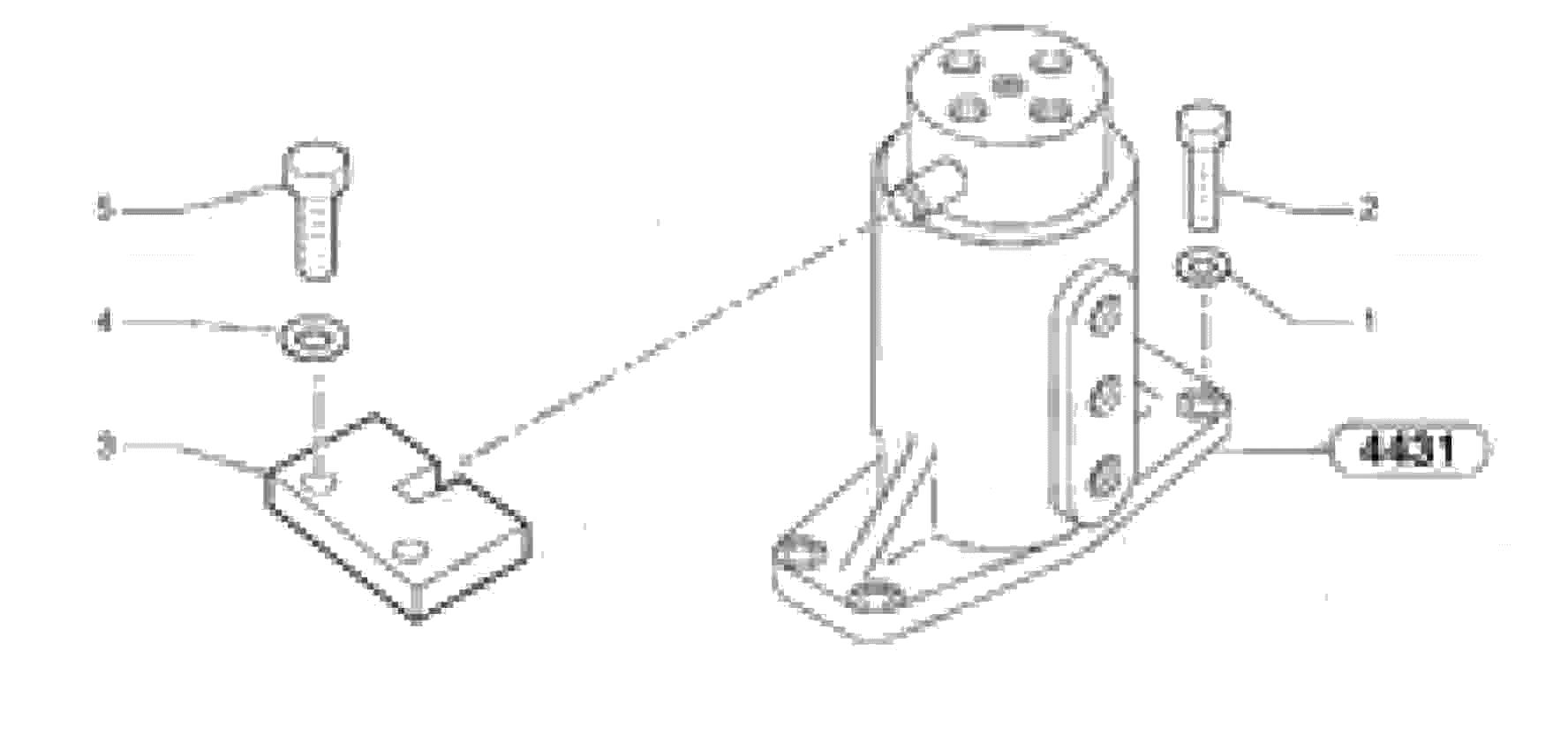 Схема запчастей Volvo EC15 - 105970 Swivel joint equipment EC15 TYPE 265 XR