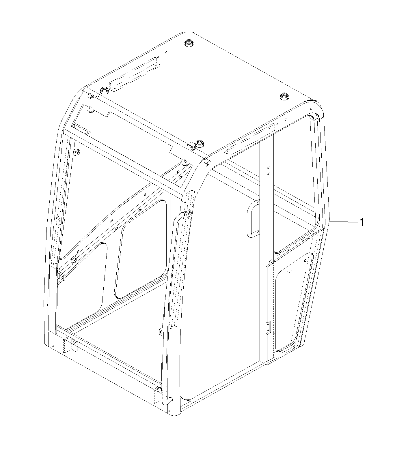 Схема запчастей Volvo EC15 - 6125 Cab : framework EC15 TYPE 265 XR