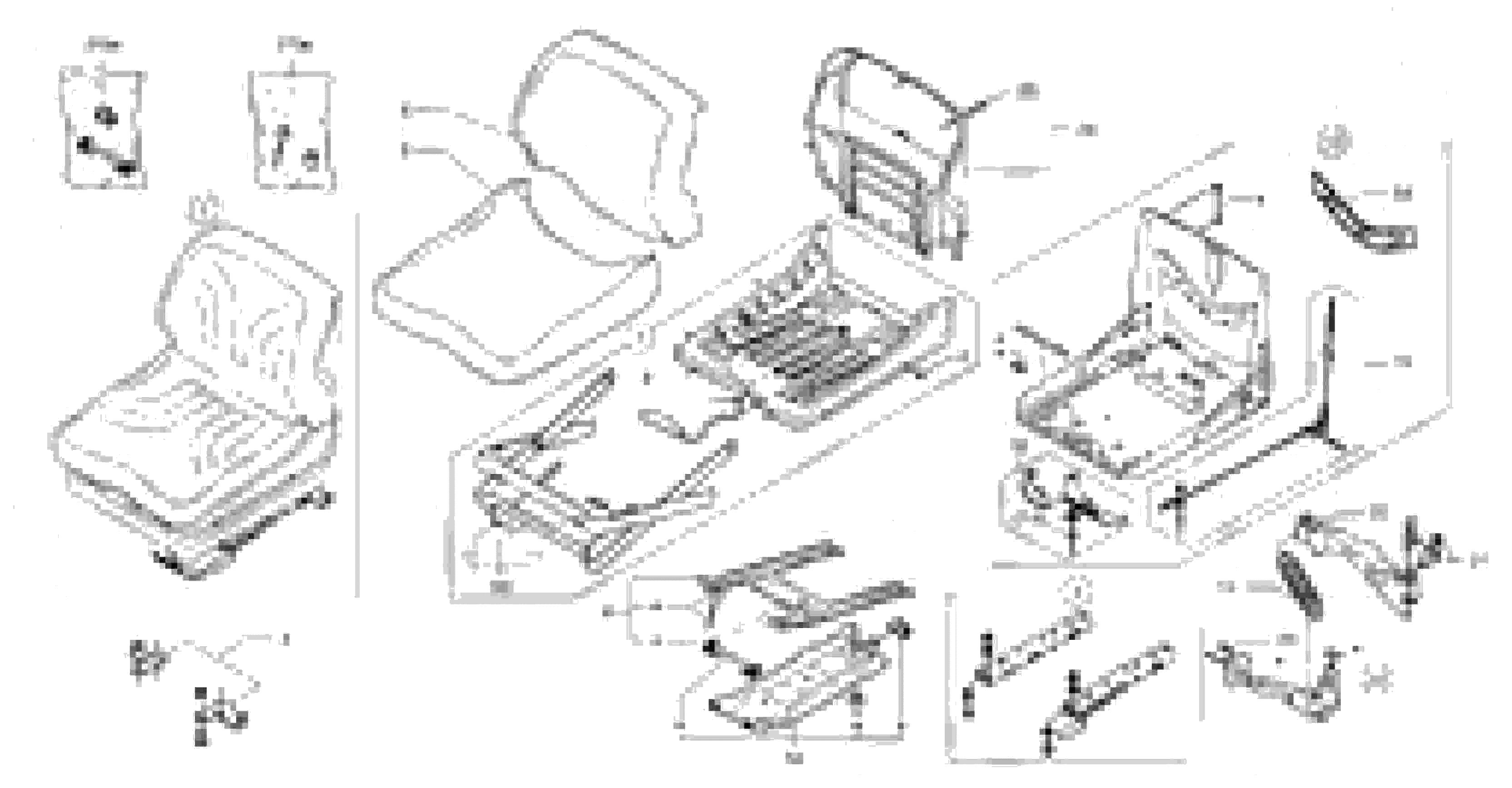 Схема запчастей Volvo EC15 - 5942 Suspended seat EC15 TYPE 265 XR