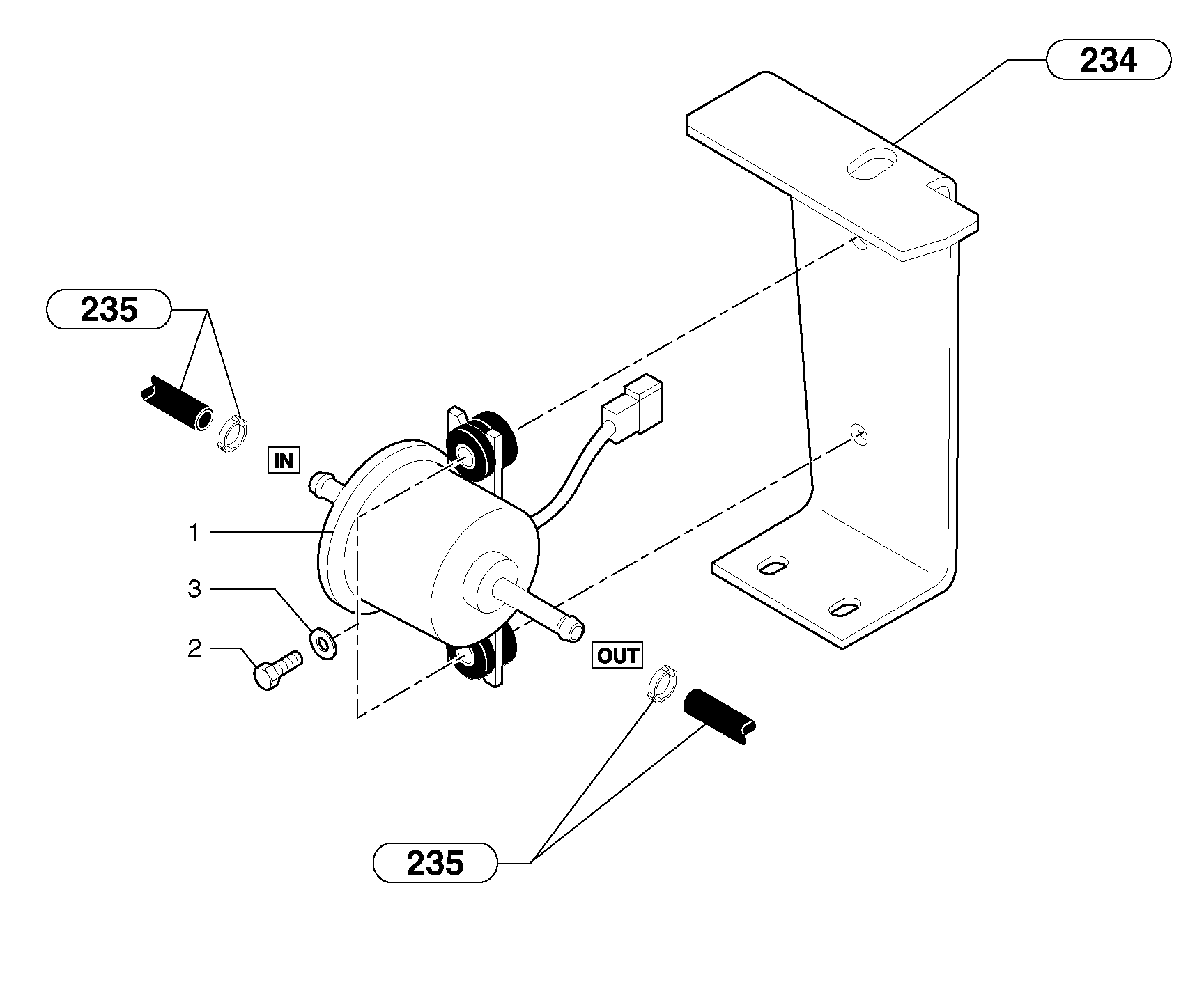 Схема запчастей Volvo EC15 - 6589 Fuel pump EC15 TYPE 261 XT/XTV