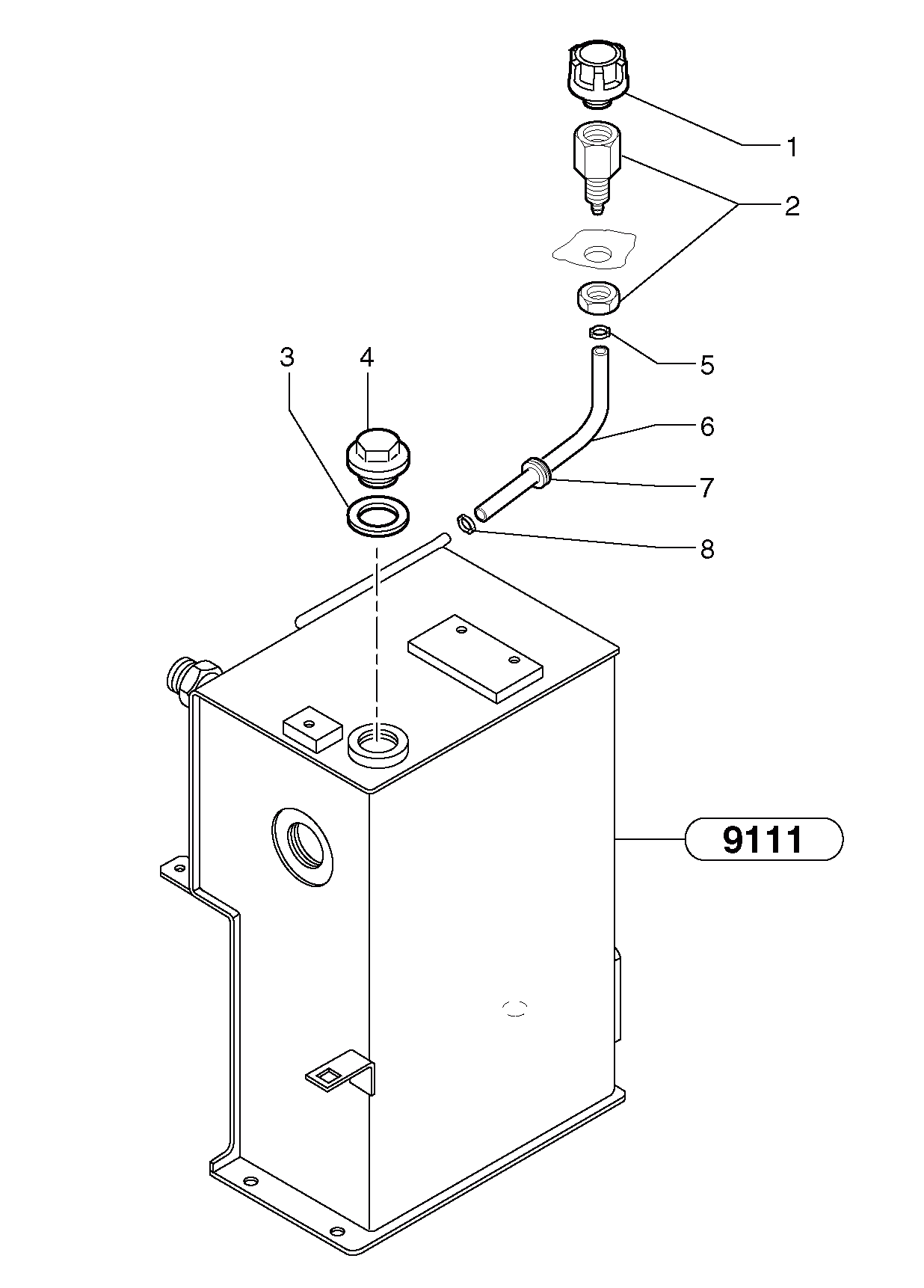 Схема запчастей Volvo EC15 - 72309 Lubrication oil filler and breather EC15 TYPE 265 XR