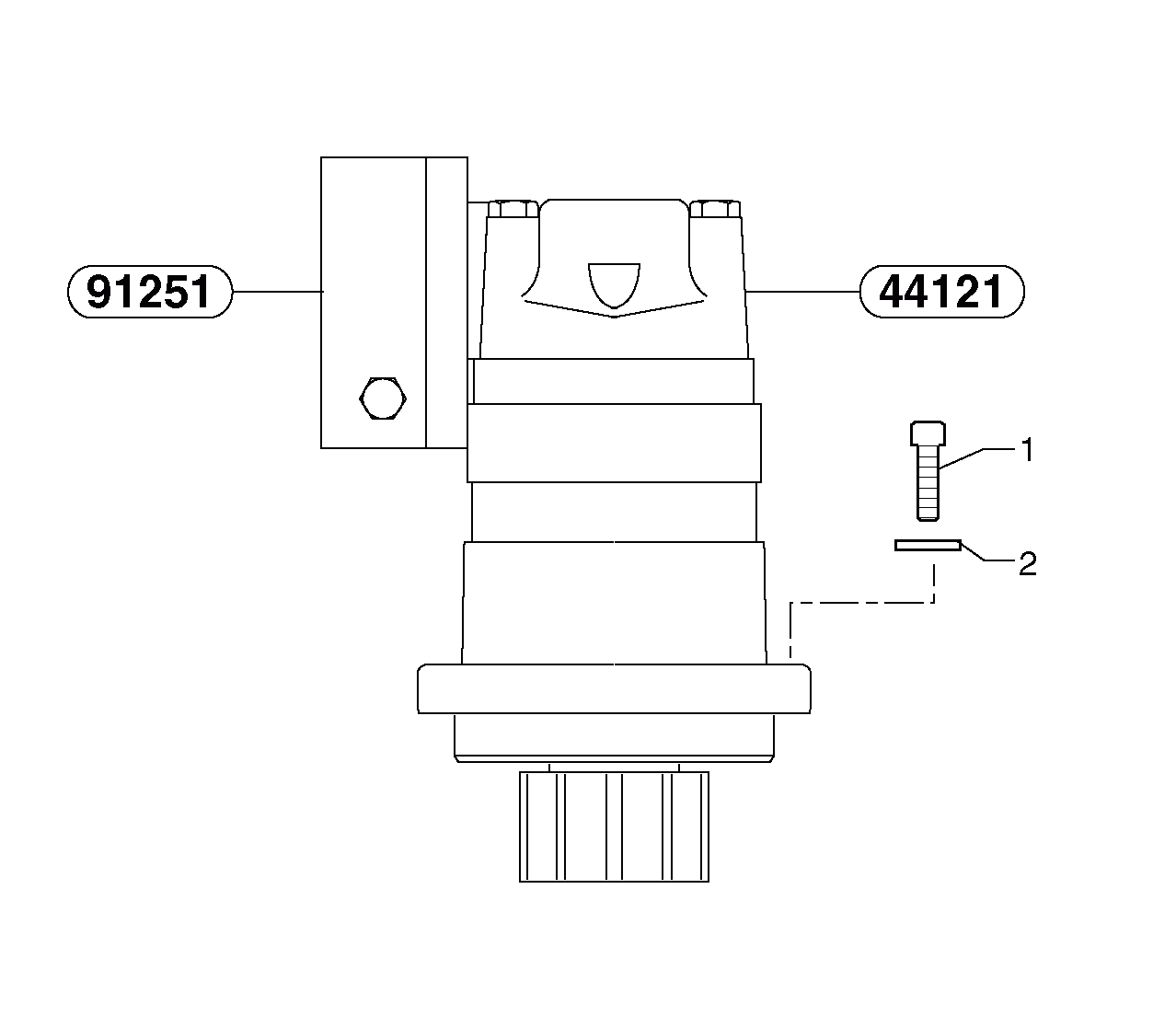 Схема запчастей Volvo EC15 - 5806 Slewing gear motor installation EC15 TYPE 261 XT/XTV
