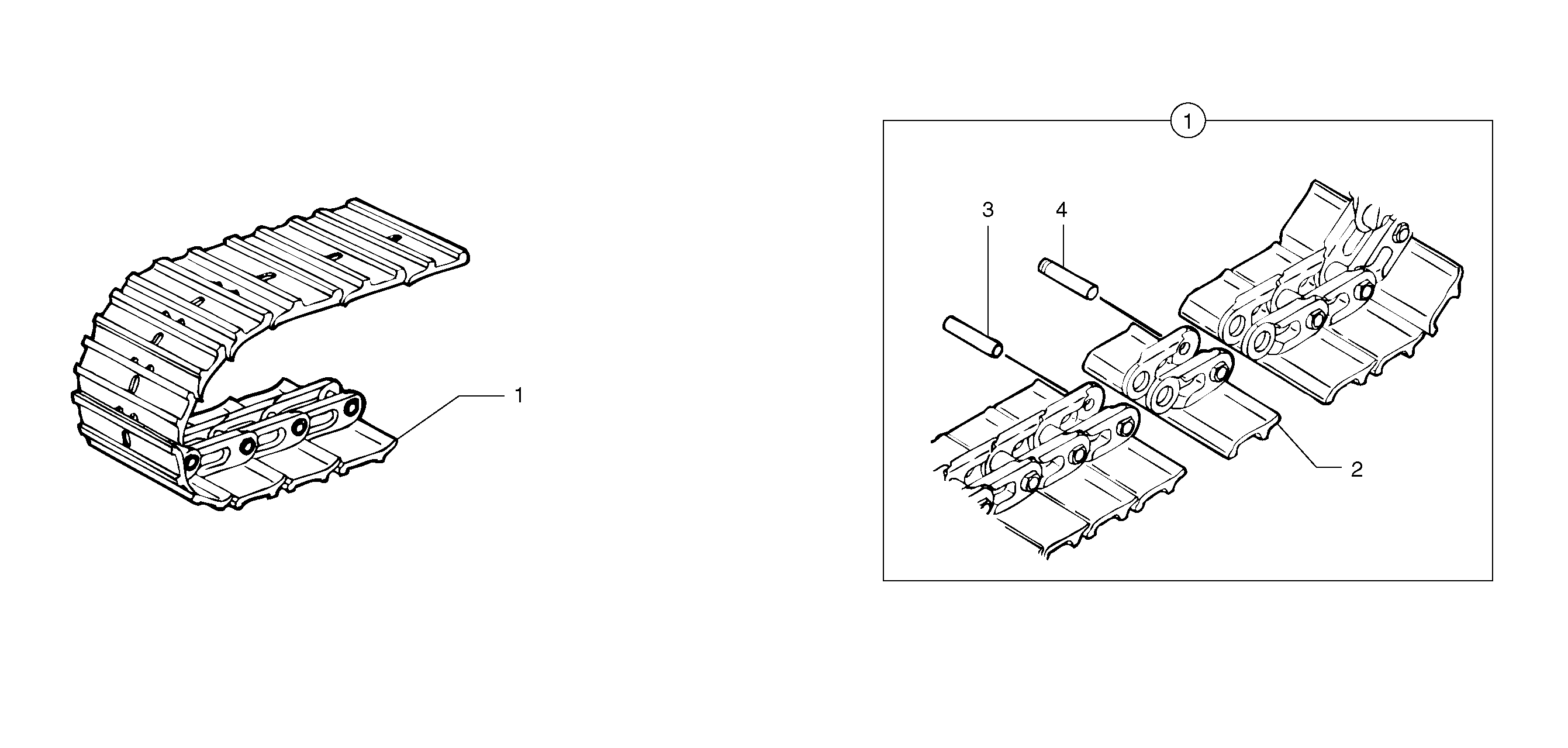 Схема запчастей Volvo EC15 - 32012 Steel tracks EC15 TYPE 261 XT/XTV