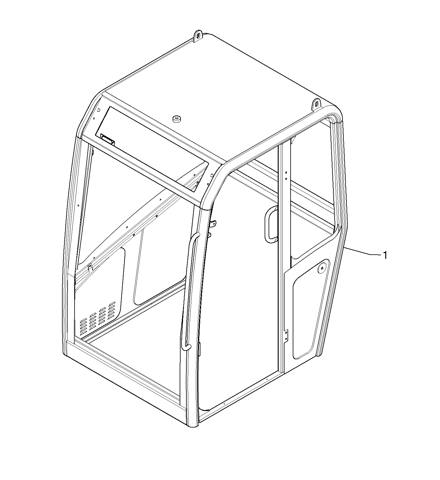 Схема запчастей Volvo EC15 - 5838 Cab : framework EC15 TYPE 261 XT/XTV