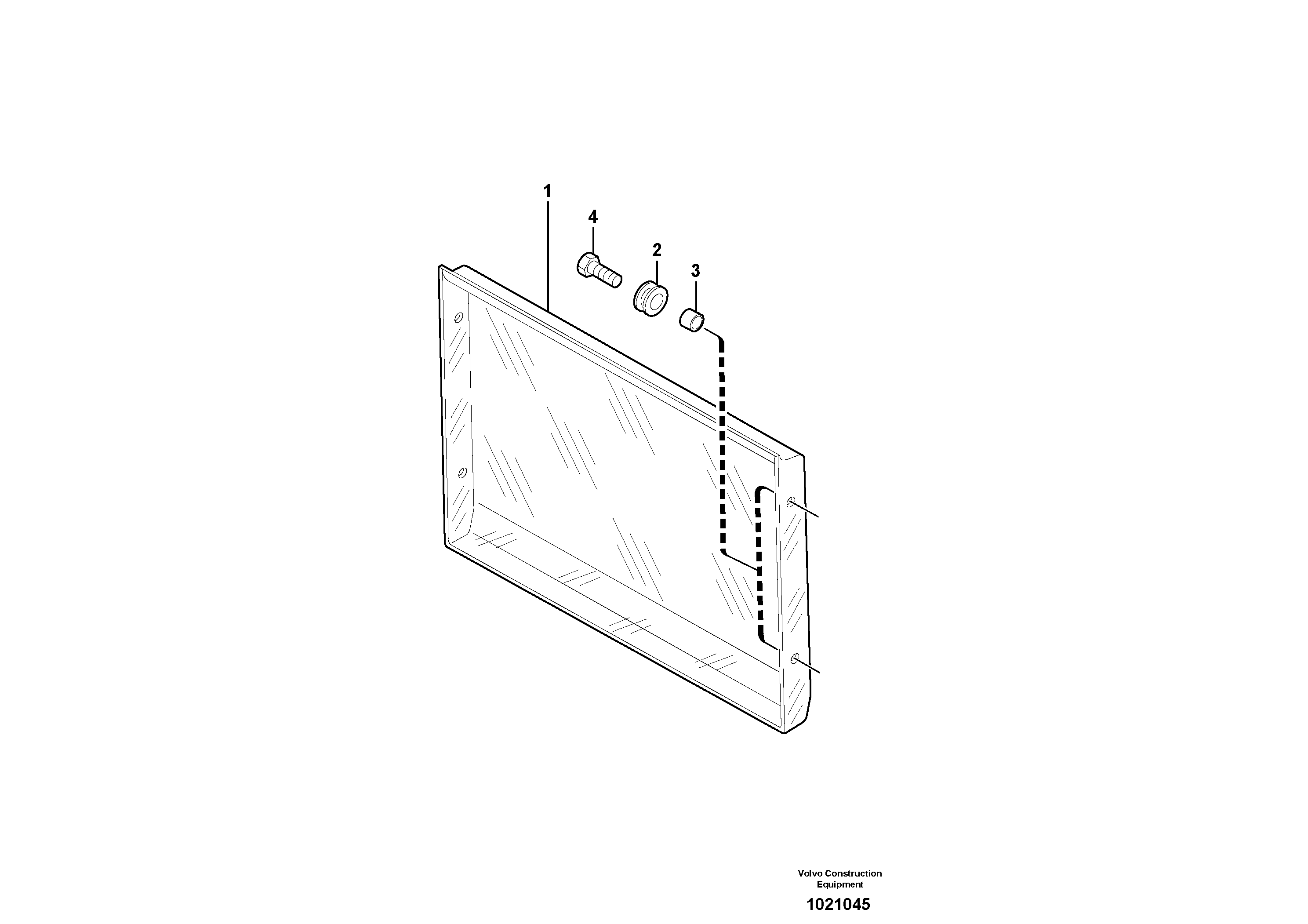 Схема запчастей Volvo EC15 - 5842 Wind protector EC15 TYPE 261 XT/XTV