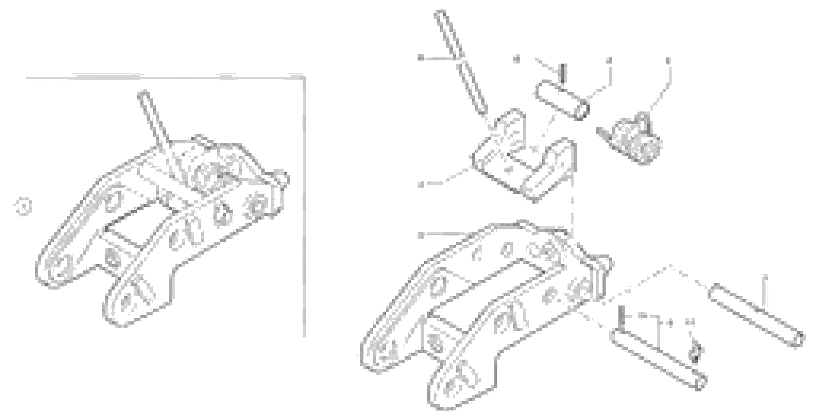 Схема запчастей Volvo EC15 - 40694 Tool holder / mechanical control EC15 TYPE 261 XT/XTV