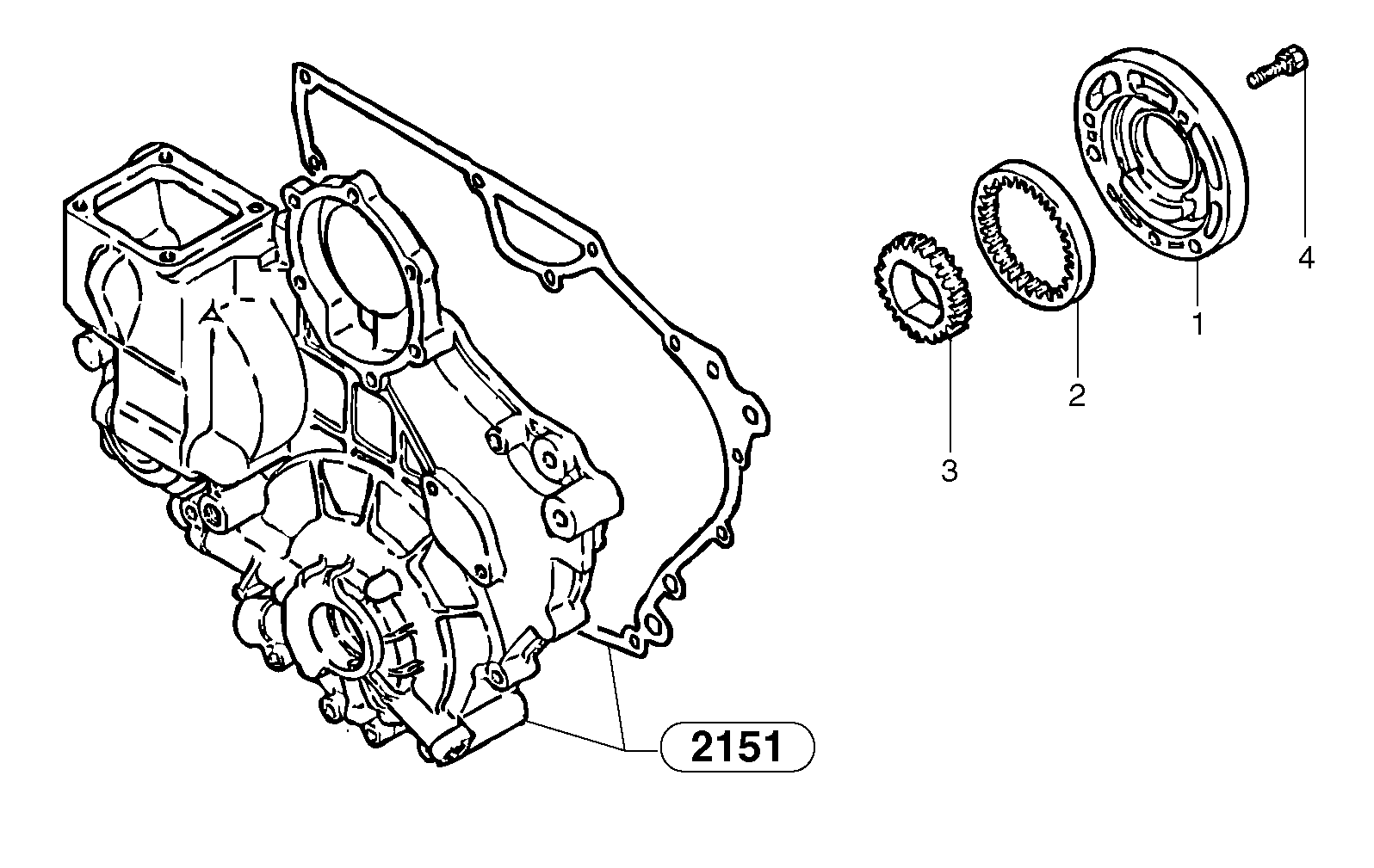 Схема запчастей Volvo EC15 - 4741 Lubricating oil pump EC15 TYPE 265 XR