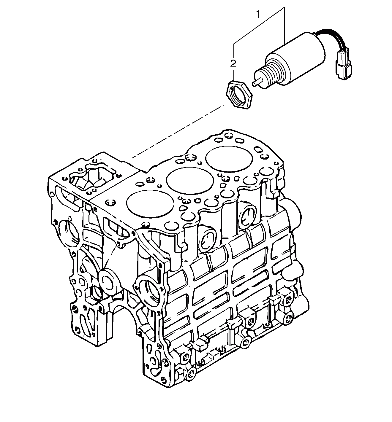 Схема запчастей Volvo EC15 - 4870 Engine stop electromagnet EC15 TYPE 265 XR