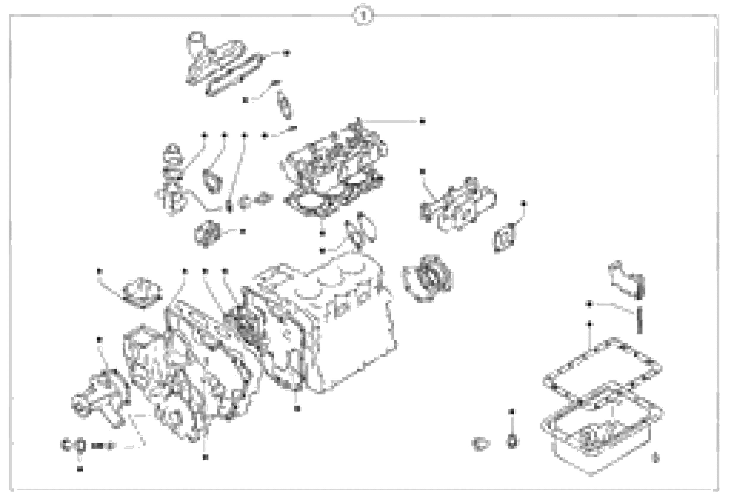 Схема запчастей Volvo EC15 - 6565 Engine gasket kit EC15 TYPE 261 XT/XTV