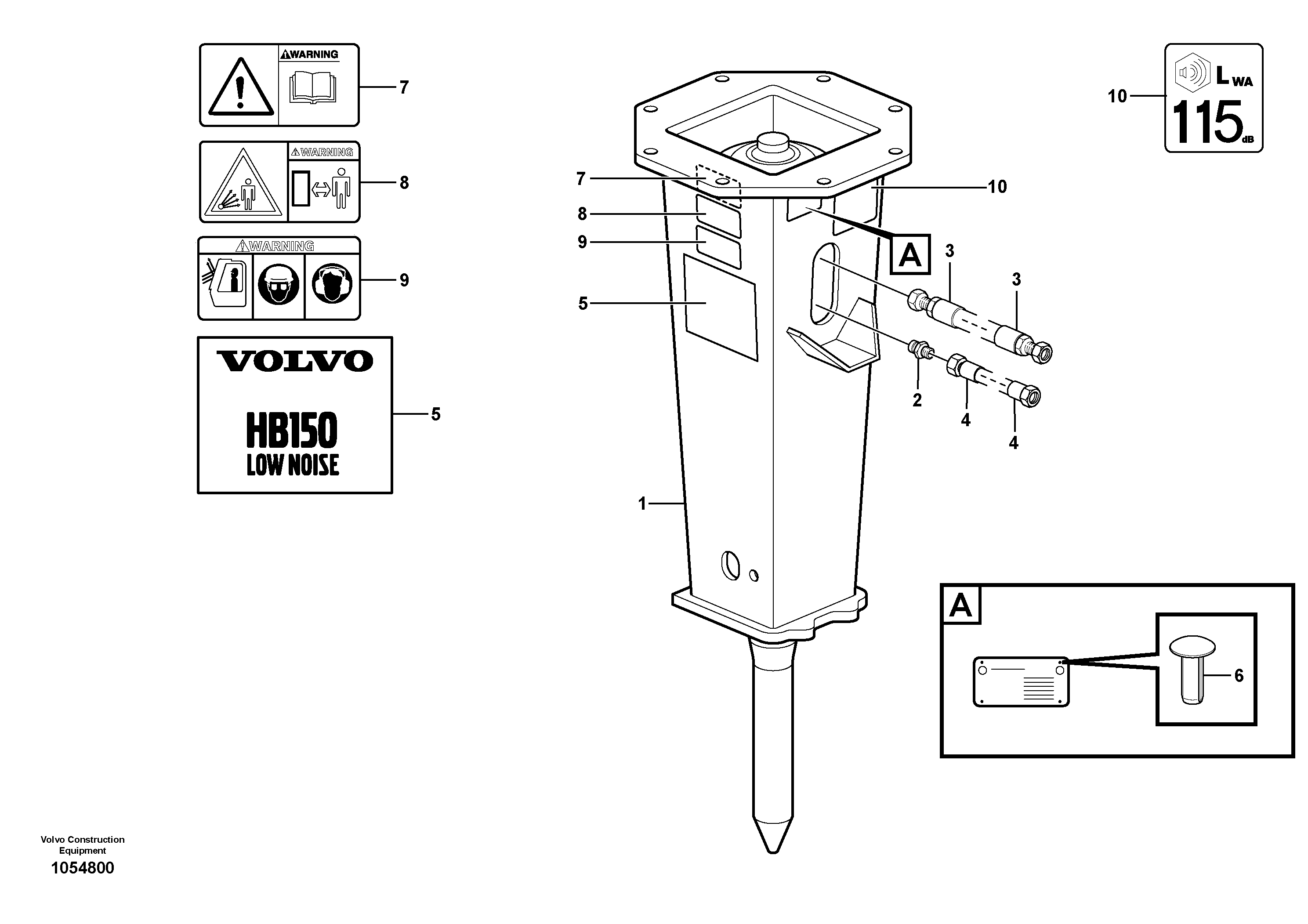 Схема запчастей Volvo EC15B - 5246 Hammer EC15B TYPE 272 XR