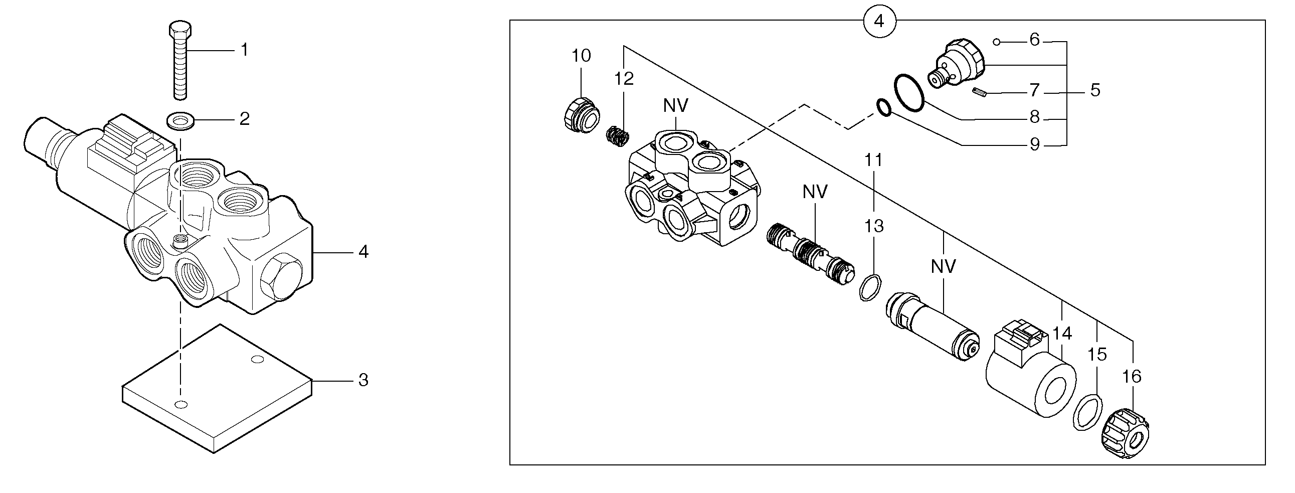 Схема запчастей Volvo EC15B - 52124 Slewing-offset selector switch EC15B TYPE 272 XT/XTV