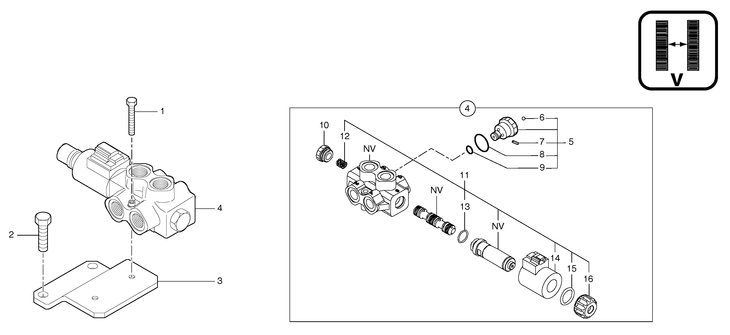 Схема запчастей Volvo EC15B - 52125 Selector / variable track EC15B TYPE 272 XT/XTV
