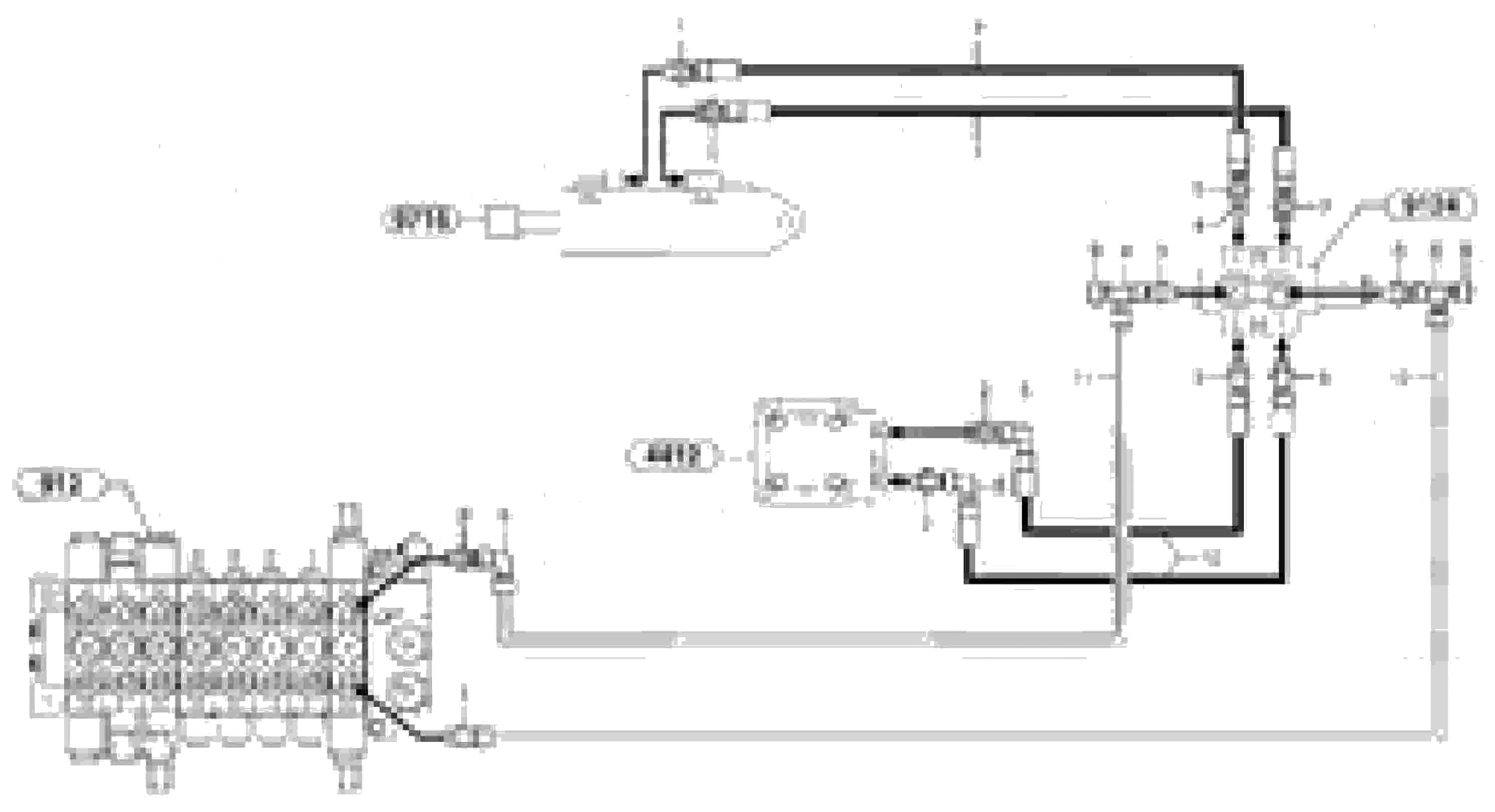 Схема запчастей Volvo EC15B - 93522 Hydr. circuit. ( boom slewing / offset ) EC15B TYPE 272 XT/XTV
