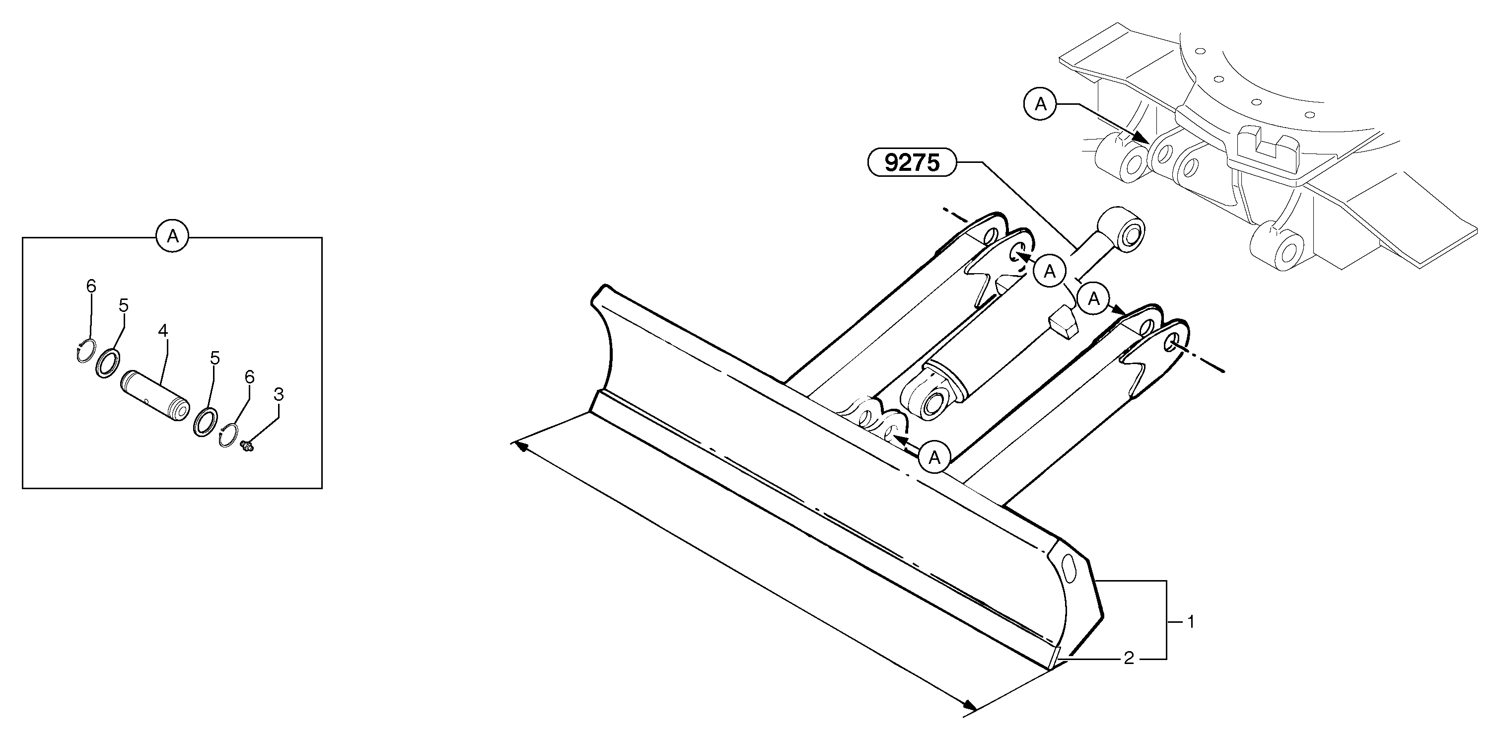Схема запчастей Volvo EC15B - 23081 Лезвие отвала (аутригера) EC15B TYPE 272 XT/XTV