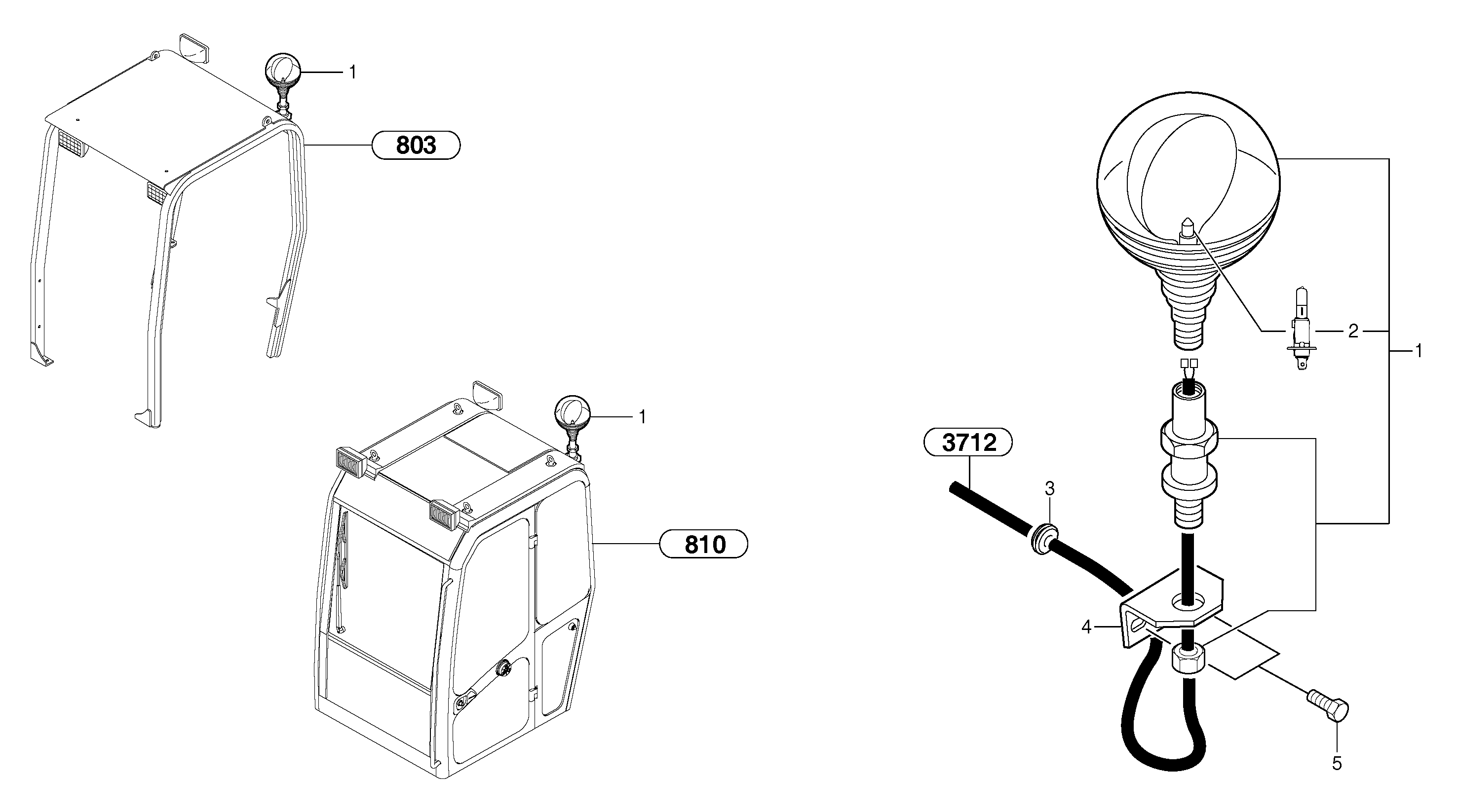 Схема запчастей Volvo EC15B - 30034 Flashing light EC15B TYPE 272 XR