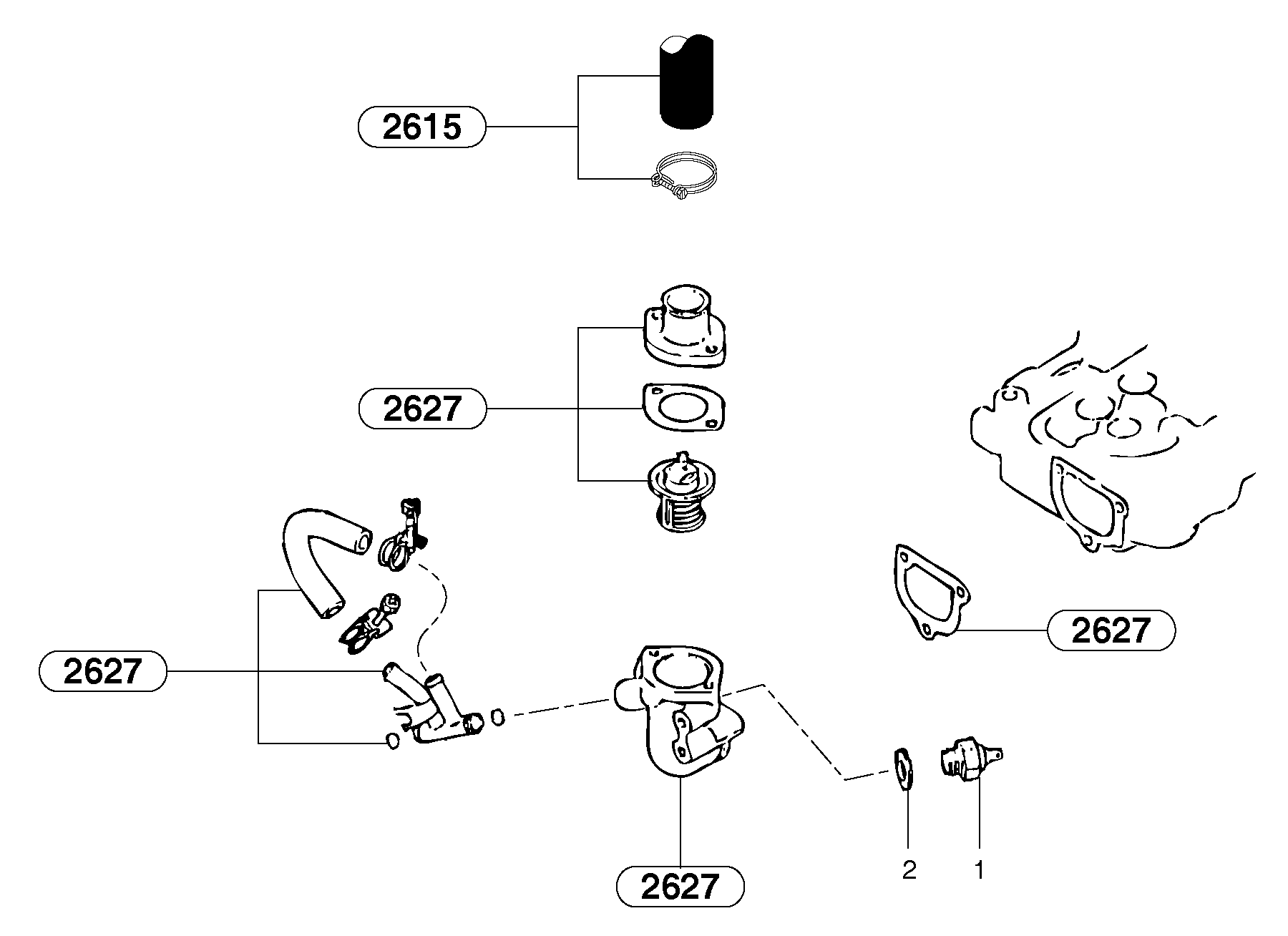 Схема запчастей Volvo EC15B - 51 Thermal switch EC15B TYPE 272 XT/XTV