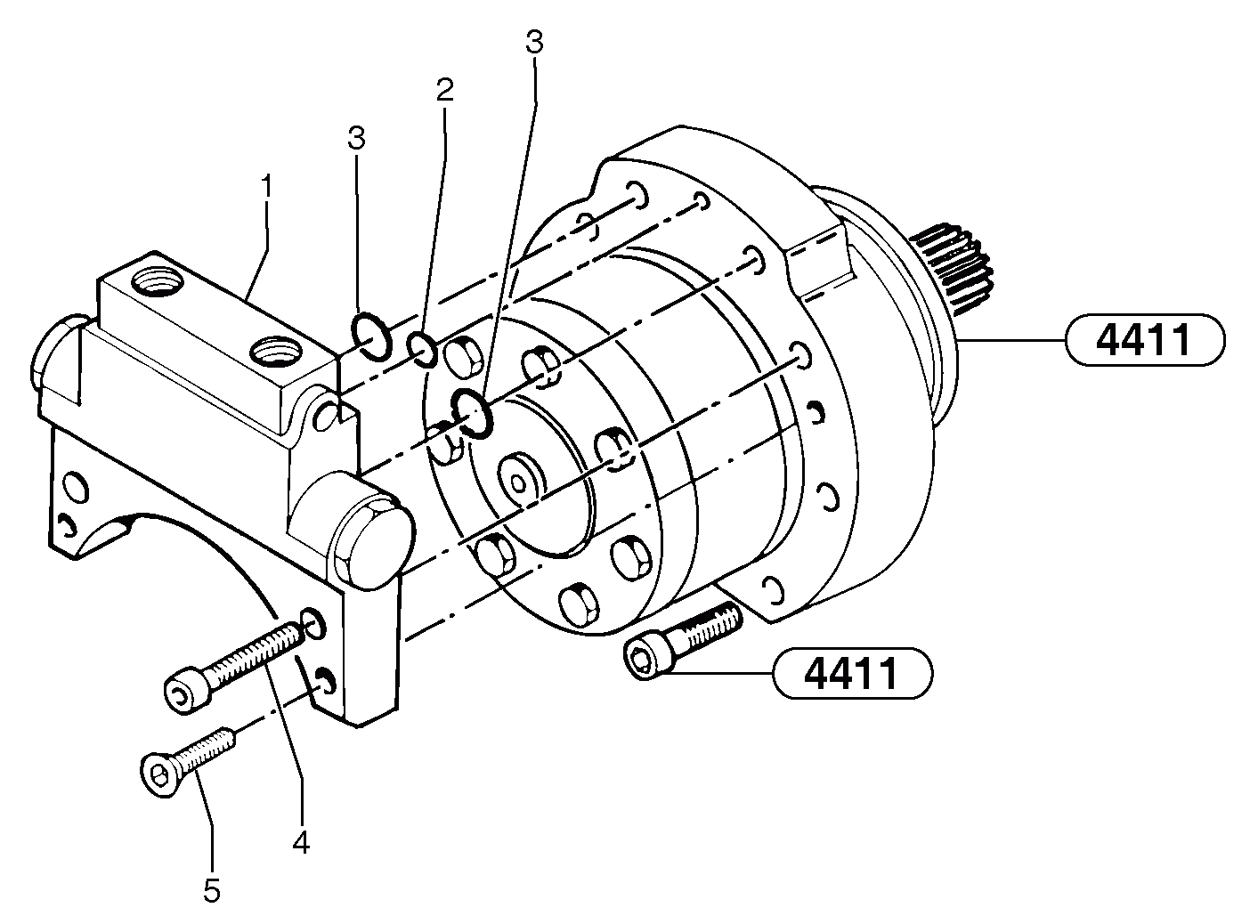 Схема запчастей Volvo EC15B - 32828 Balancing valve ( travelling ) EC15B TYPE 272 XR