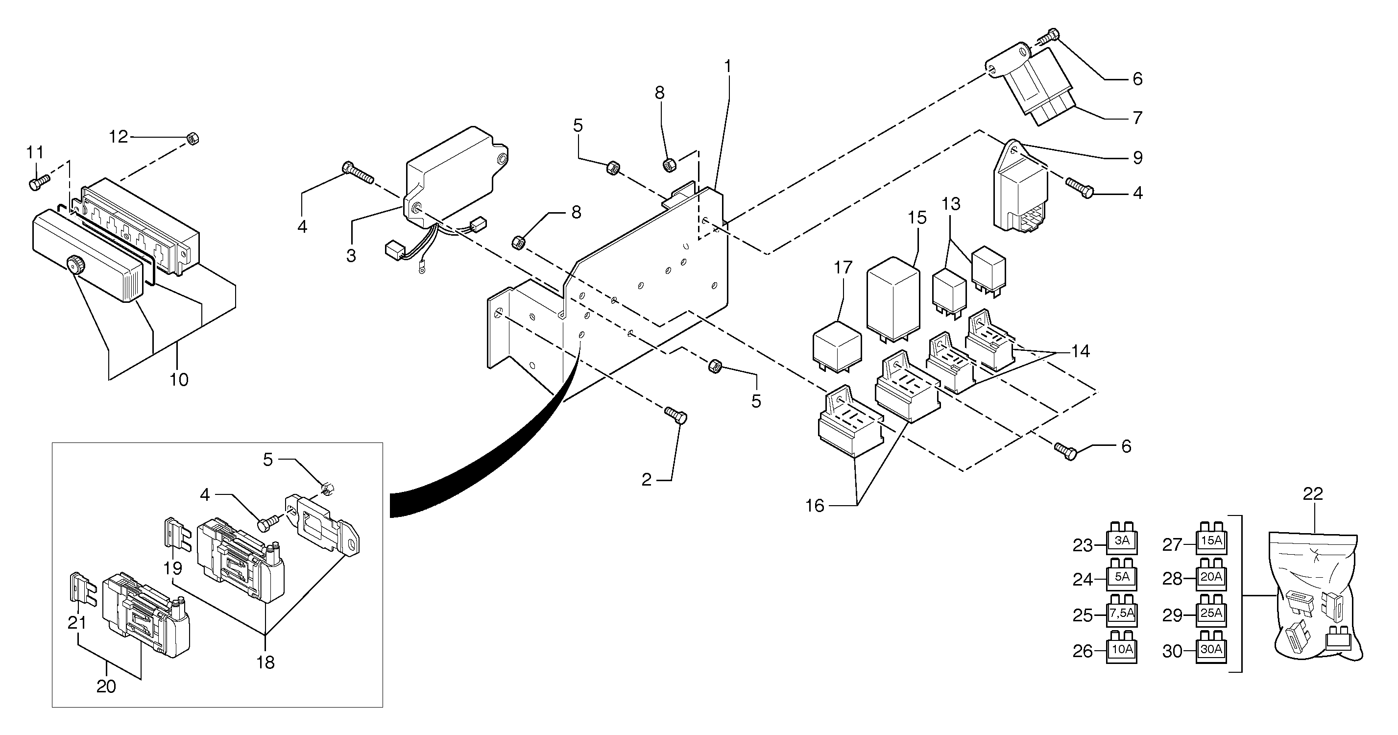 Схема запчастей Volvo EC15B - 88 Electrical equipment / without Puma EC15B TYPE 272 XT/XTV