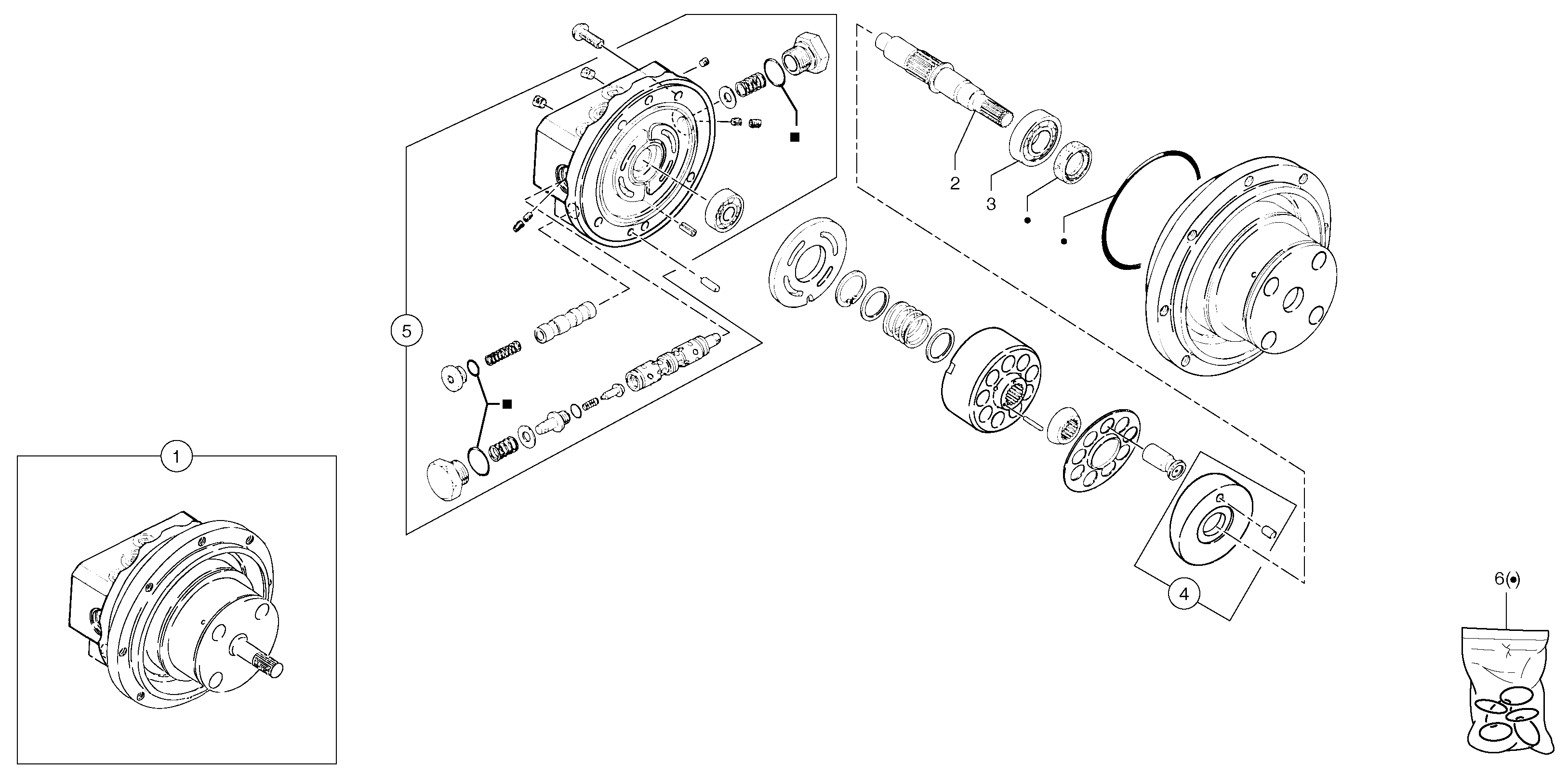 Схема запчастей Volvo EC15B - 762 Hydraulic travelling motor EC15B TYPE 272 XT/XTV