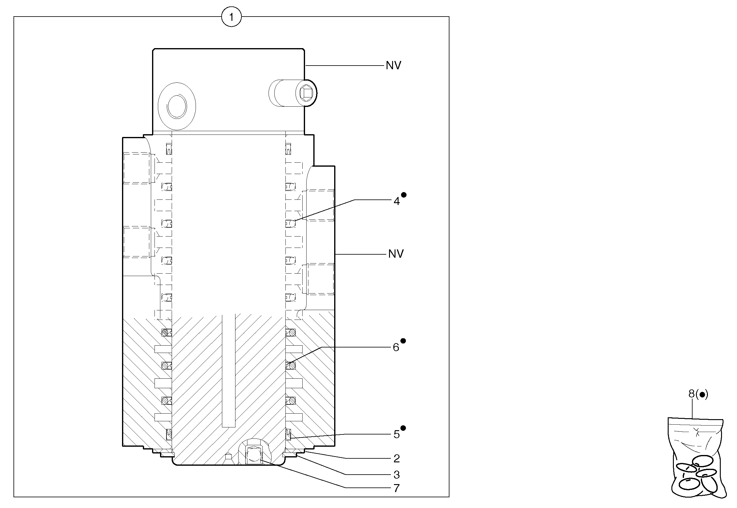 Схема запчастей Volvo EC15B - 772 Swivel joint EC15B TYPE 272 XT/XTV