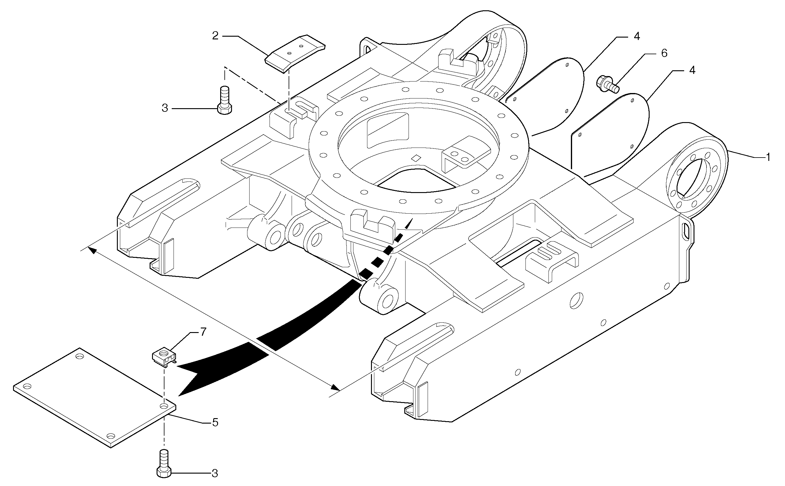 Схема запчастей Volvo EC15B - 782 Lower frame EC15B TYPE 272 XT/XTV