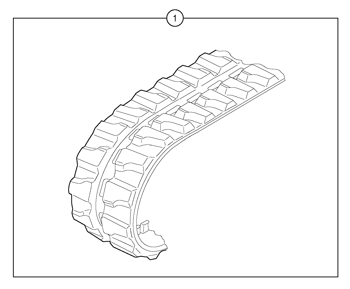 Схема запчастей Volvo EC15B - 2041 Гусеничные цепи (гусеницы) резиновые EC15B TYPE 272 XT/XTV