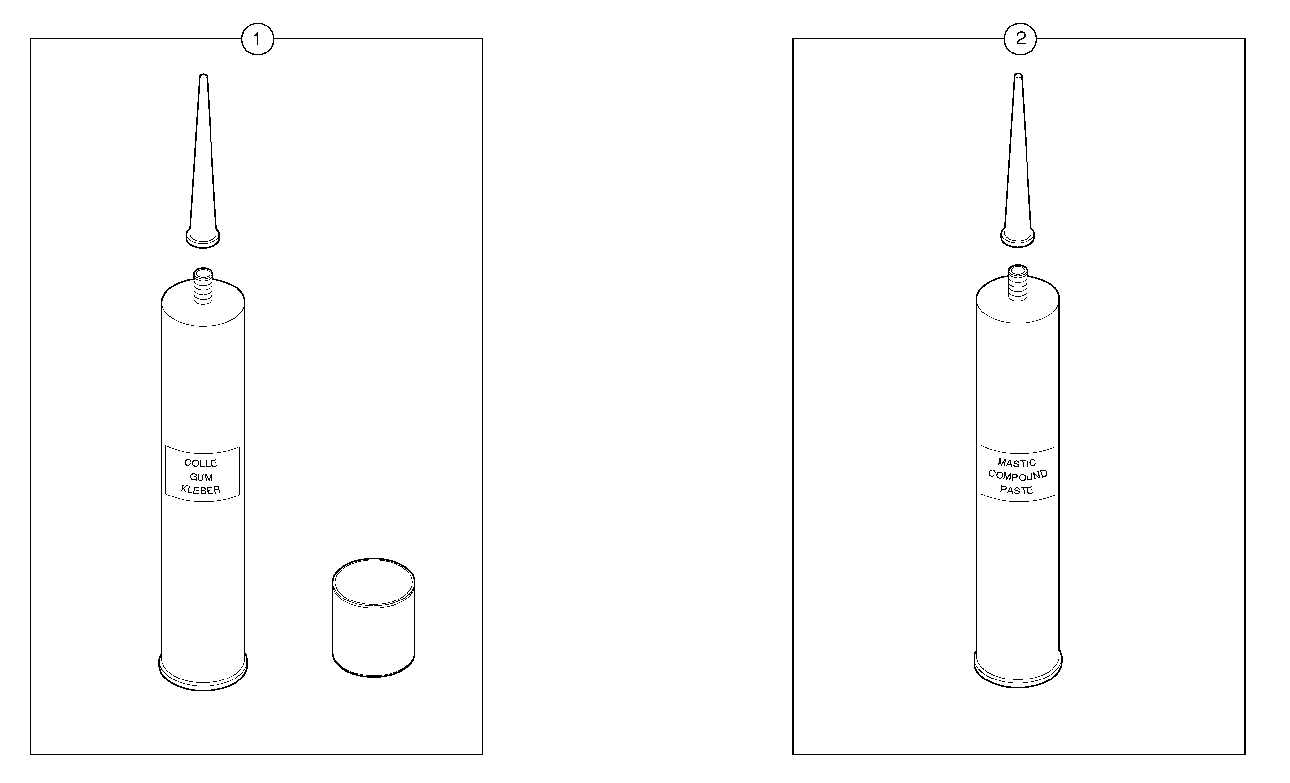 Схема запчастей Volvo EC15B - 26986 Glue Kit for cab EC15B TYPE 272 XR