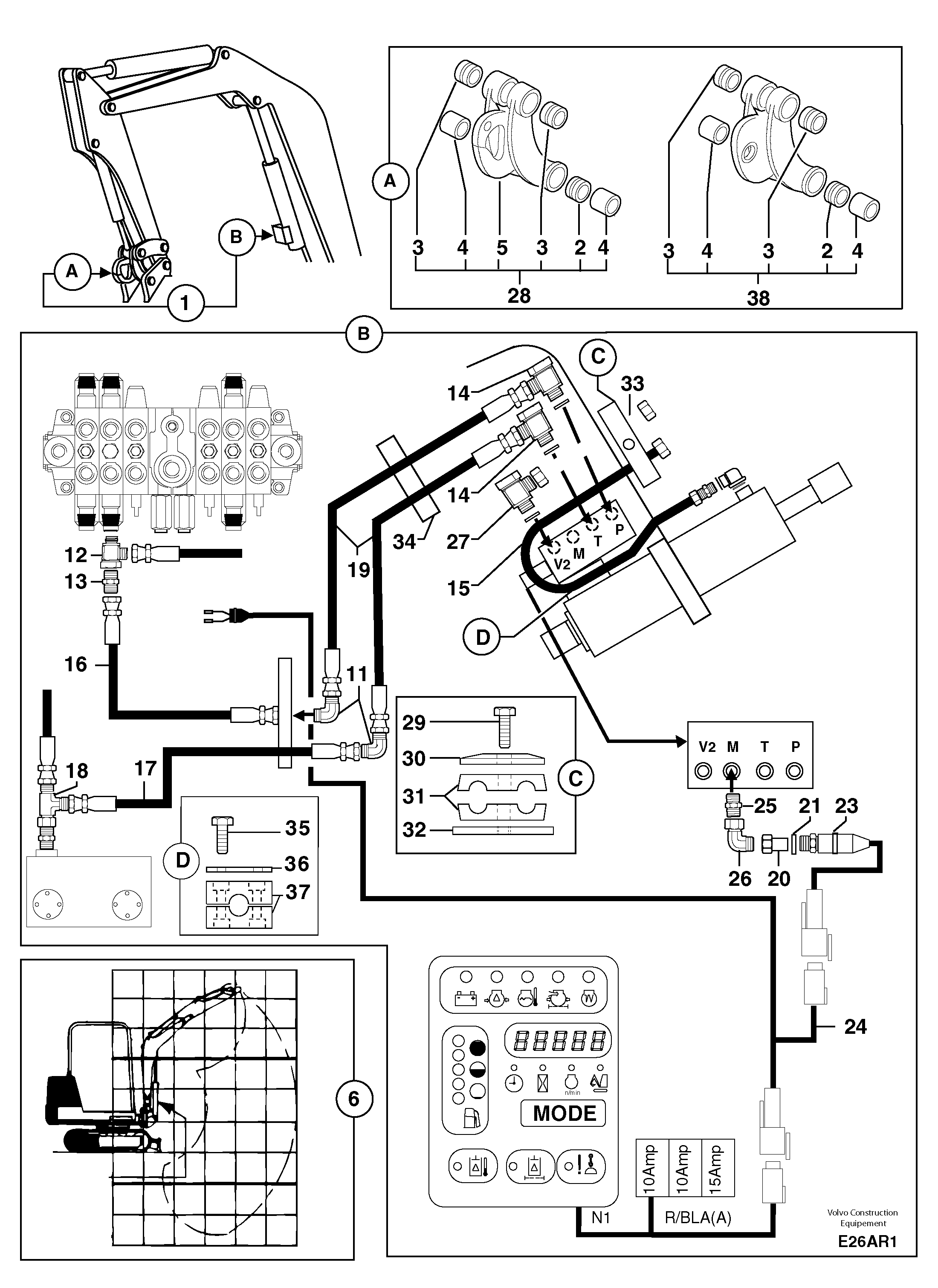 Схема запчастей Volvo EC50 - 6699 Handling operations Ce / with Puma EC50 TYPE 247