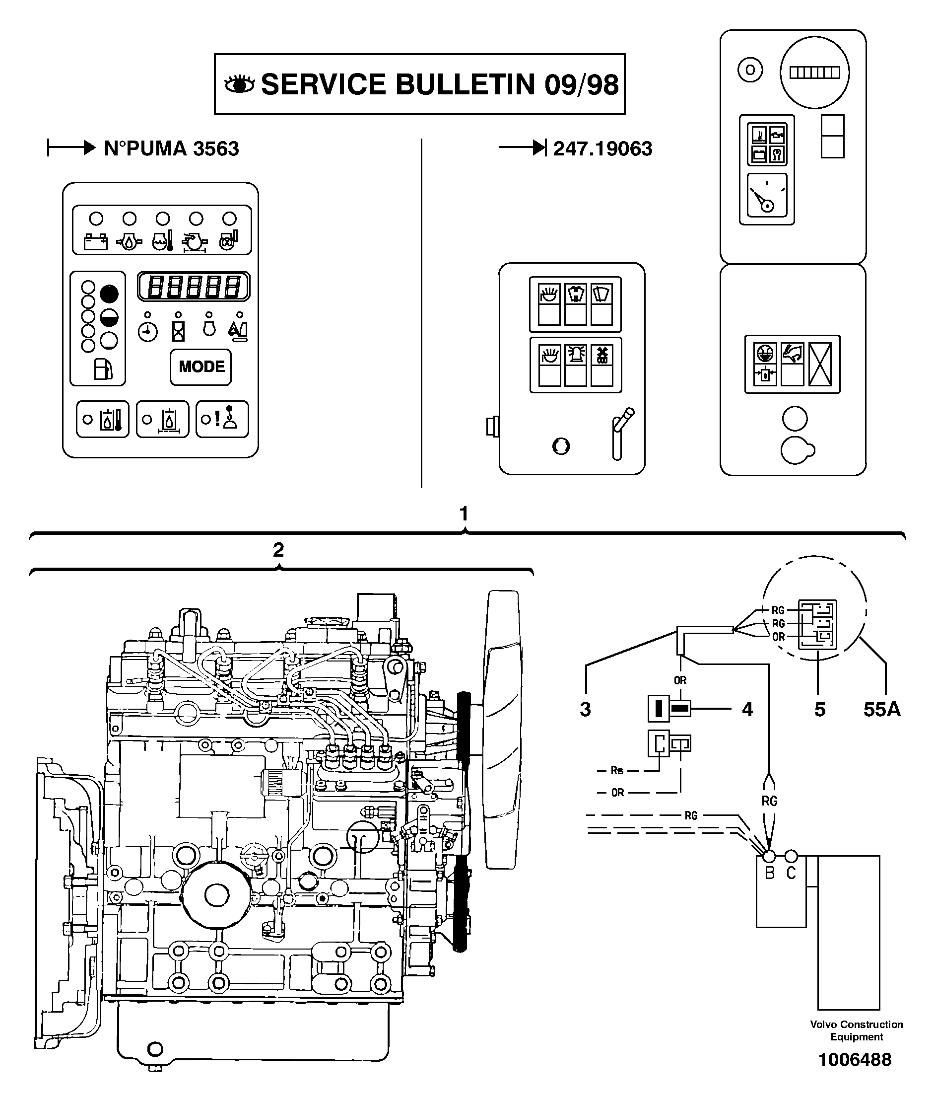 Схема запчастей Volvo EC50 - 9273 Двигатель в сборе (дизель) EC50 TYPE 247