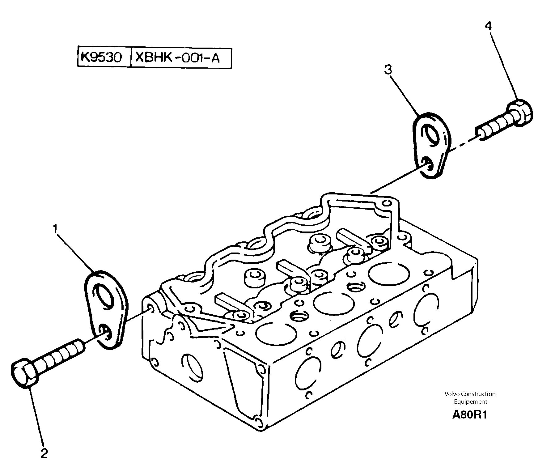 Схема запчастей Volvo EC50 - 9279 Engine lifting EC50 TYPE 247