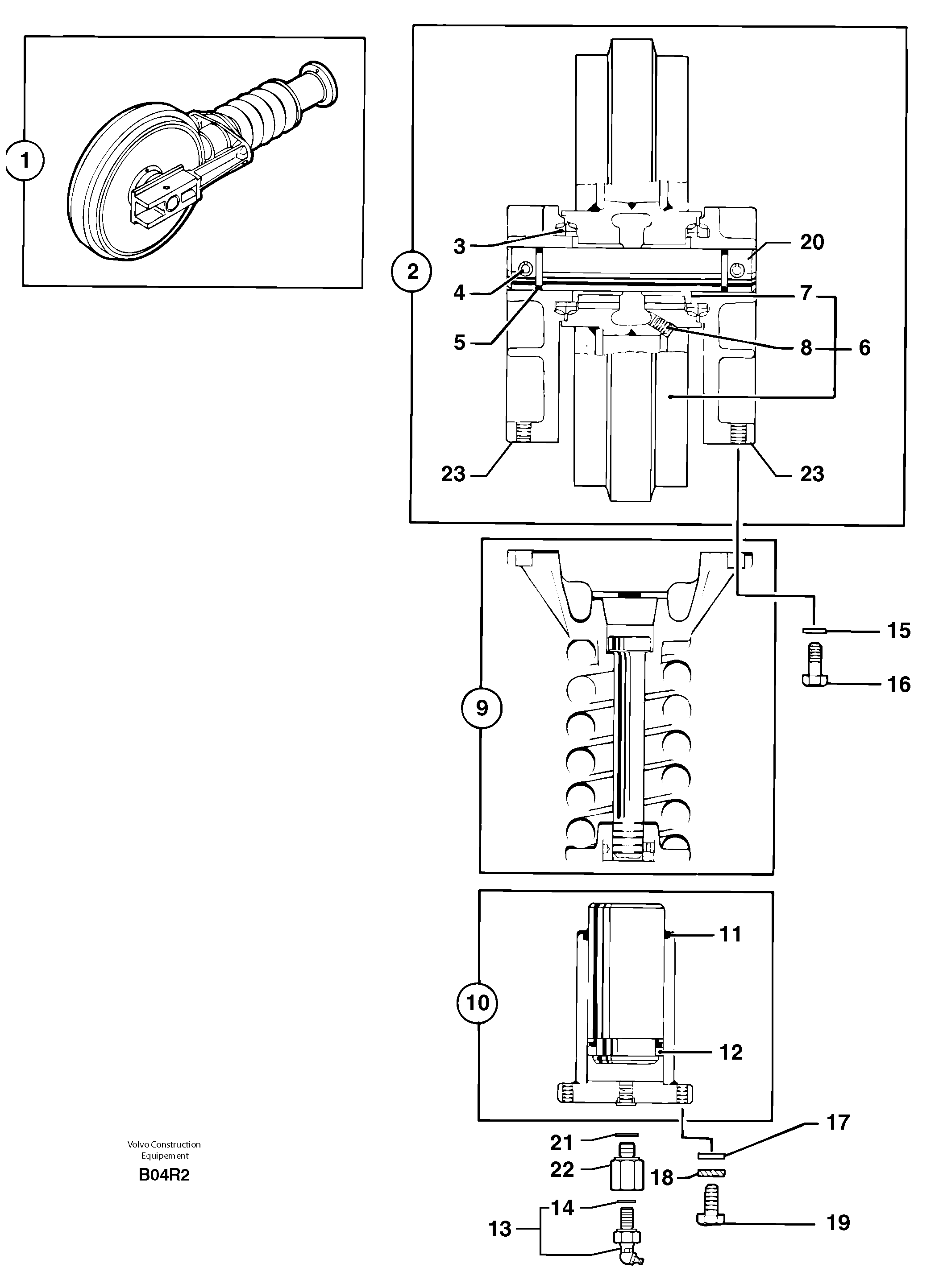 Схема запчастей Volvo EC50 - 81979 Track tensioning EC50VV TYPE 247