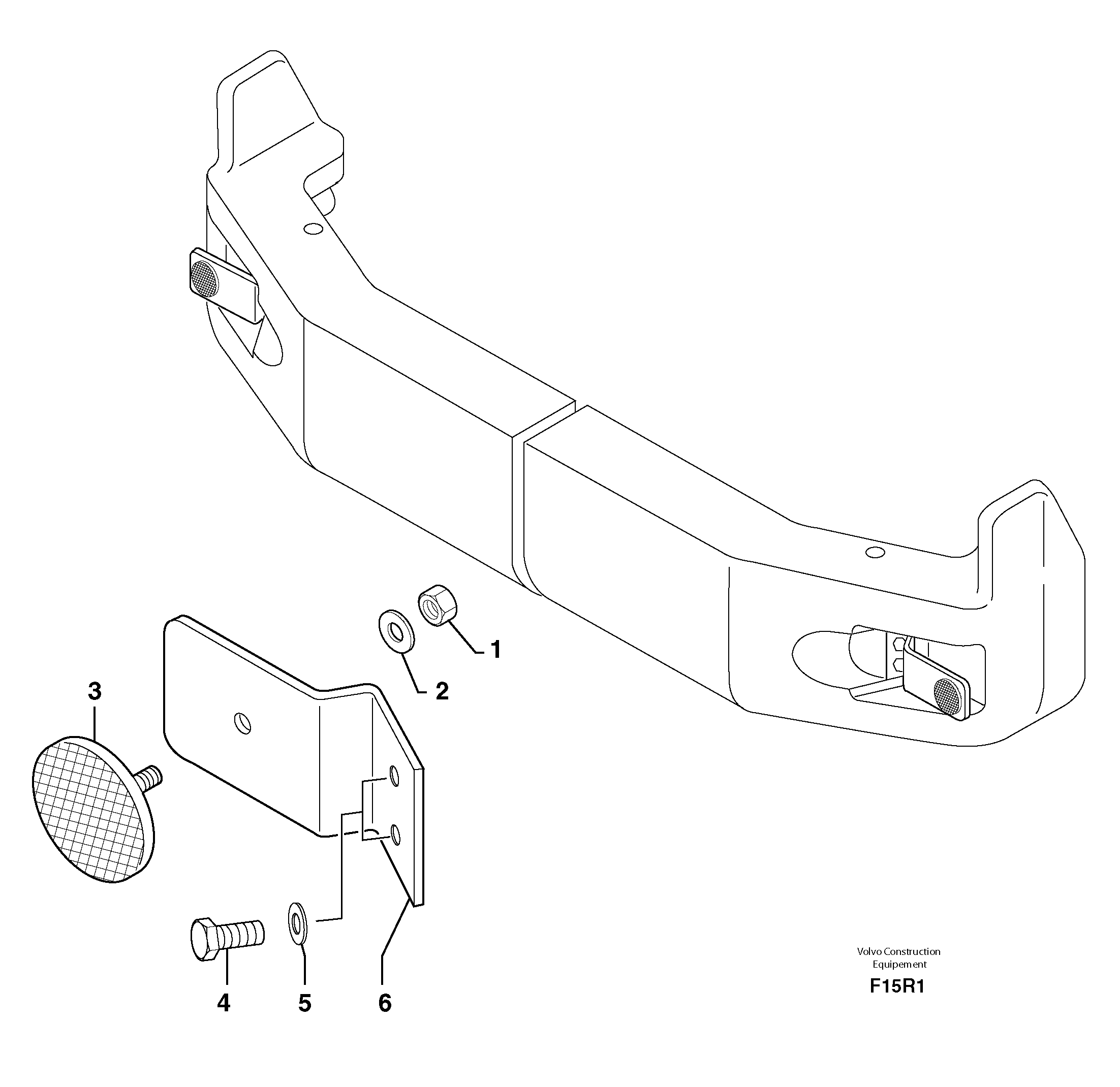 Схема запчастей Volvo EC50 - 8684 Rear signal light EC50 TYPE 247