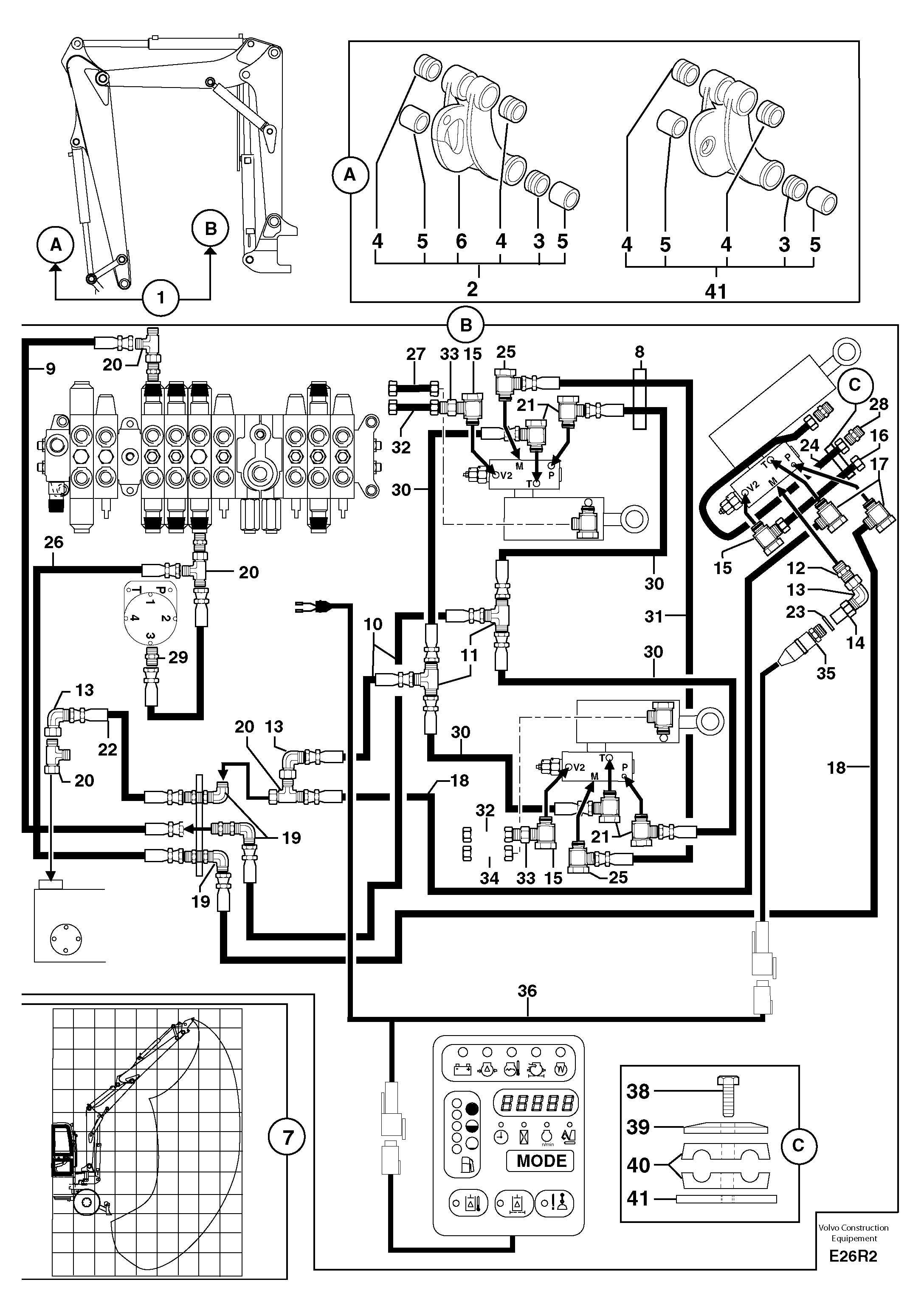 Схема запчастей Volvo EC50 - 14834 Handling operations Ce / with Puma EC50VV TYPE 247