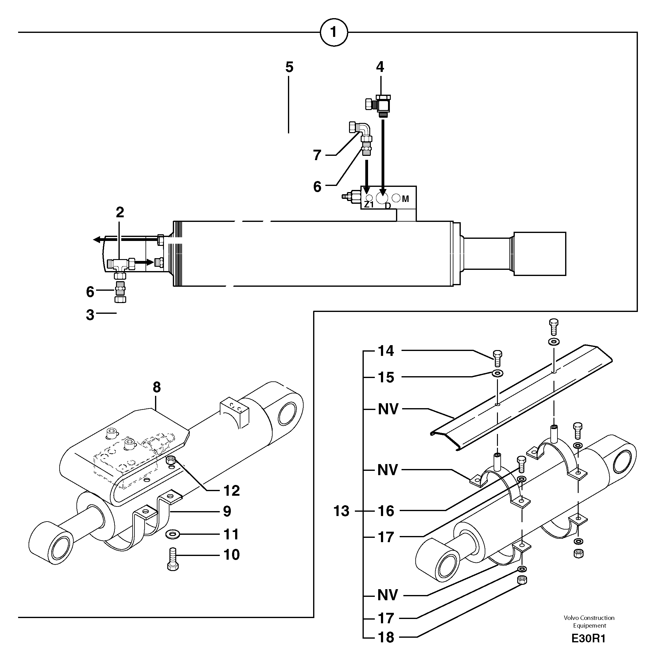 Схема запчастей Volvo EC50 - 6151 Supplement concerning handling operations / option EC50 TYPE 247