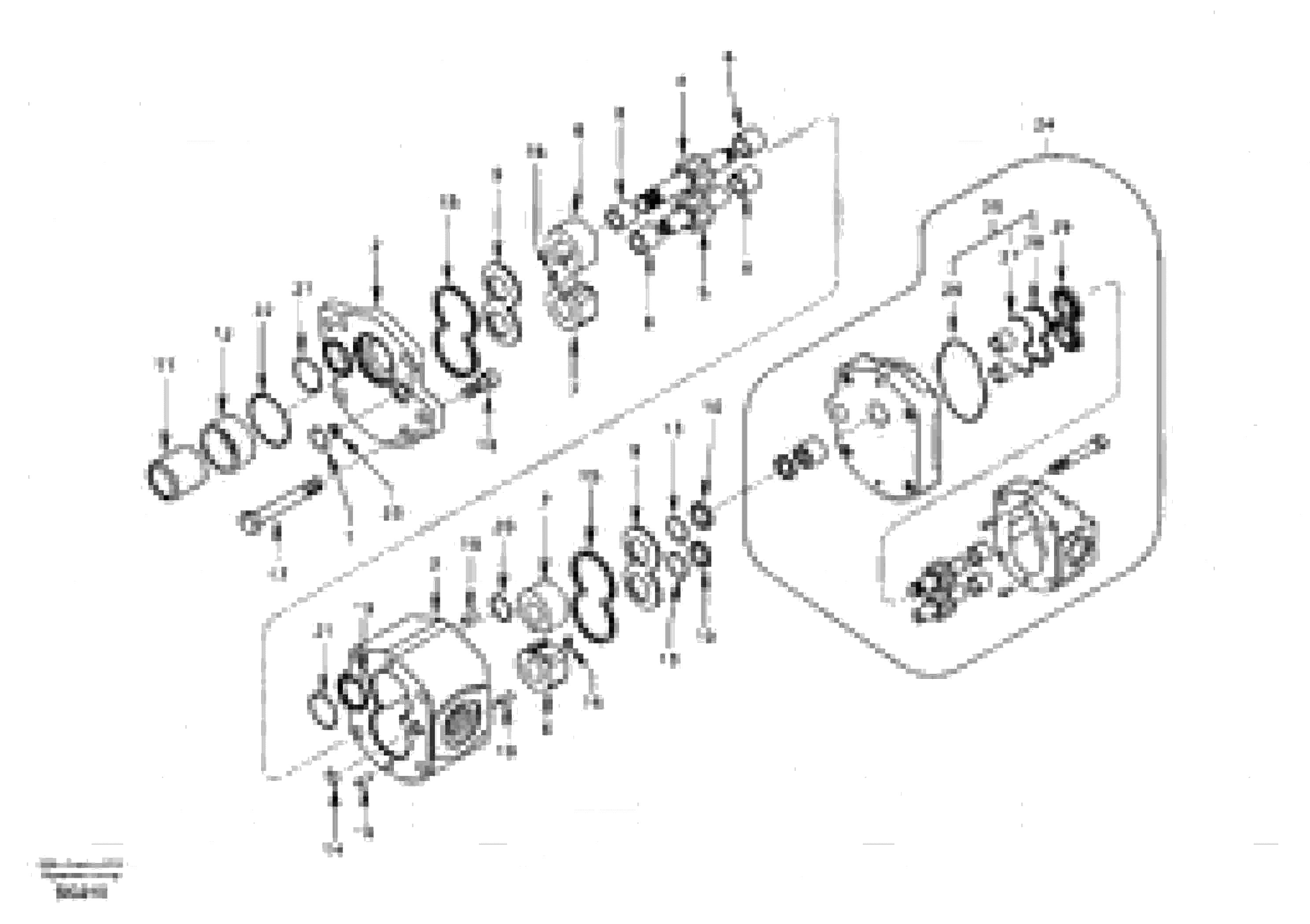 Схема запчастей Volvo EC55 - 104697 Гидронасос (шестеренчатый) EC55 SER NO 3001 -