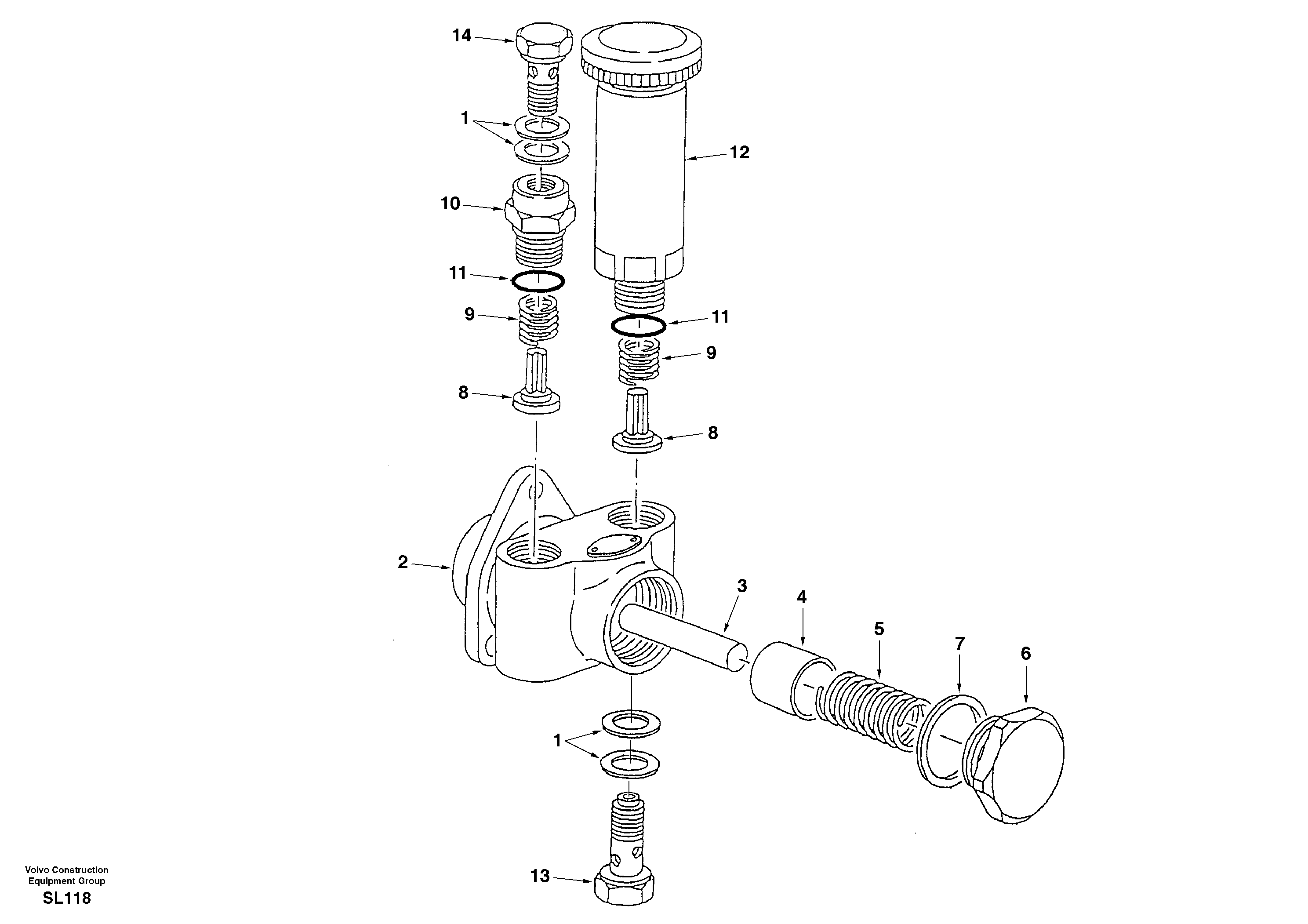 Схема запчастей Volvo EC55 - 36285 Fuel feed pump EC55 SER NO 5001-
