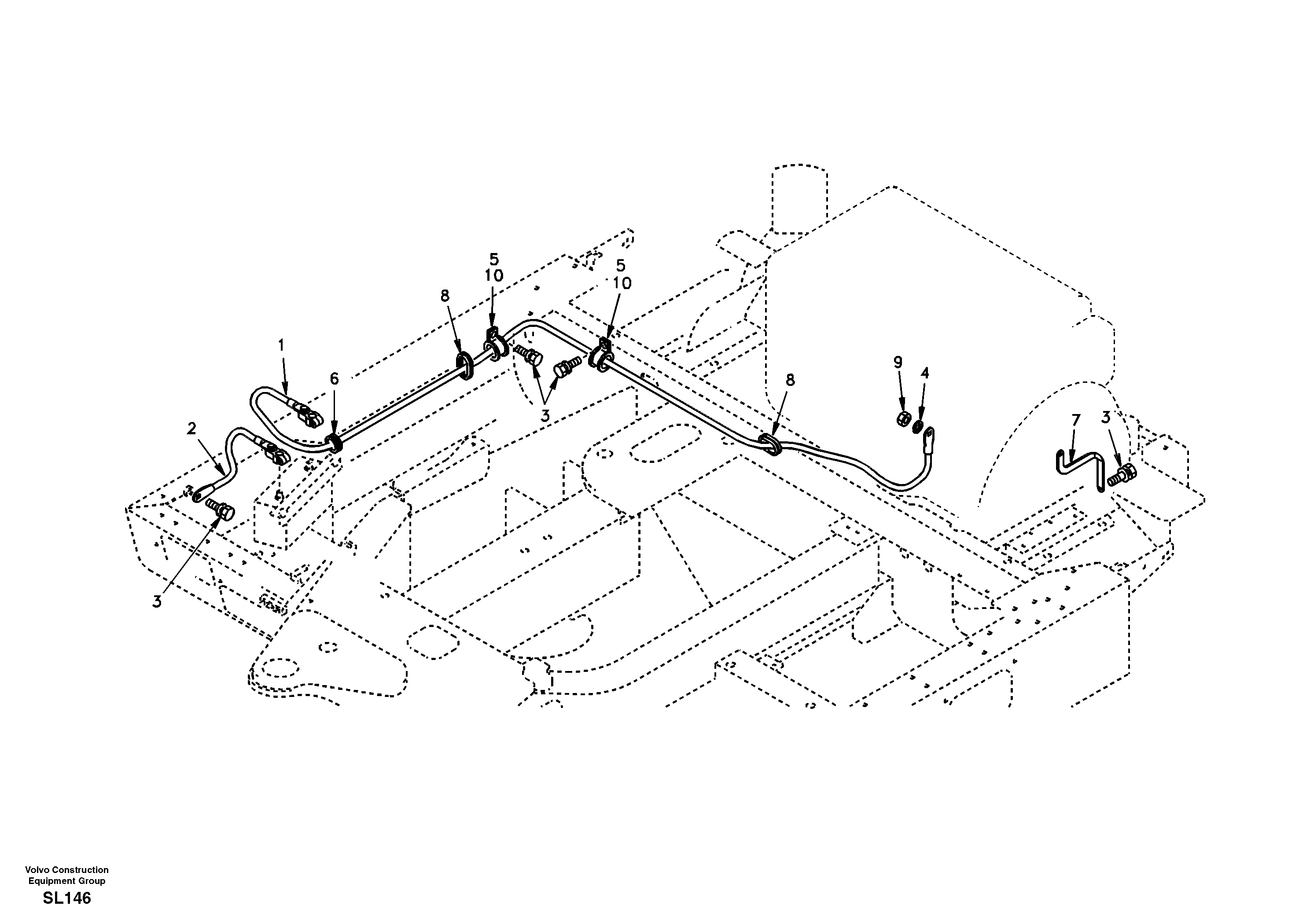 Схема запчастей Volvo EC55 - 46595 Cables, battery EC55 SER NO 5001-
