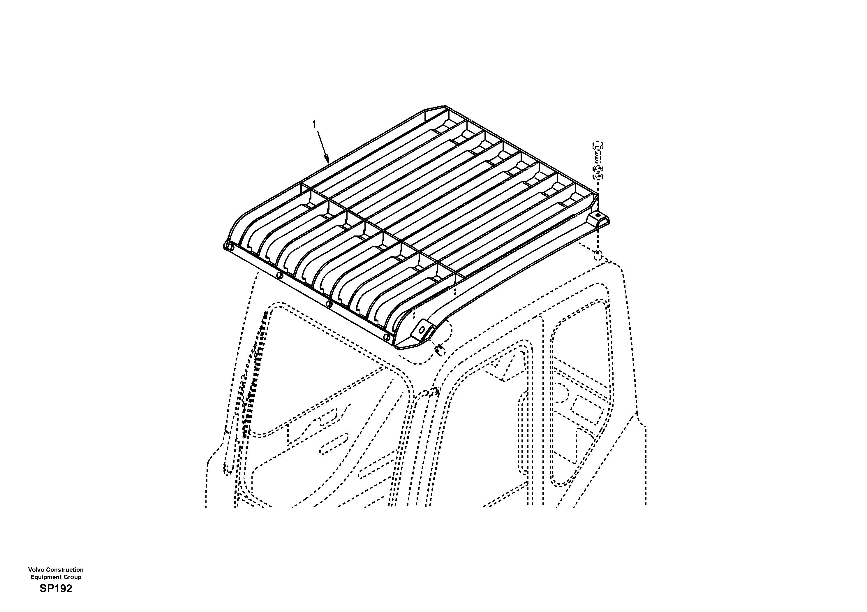 Схема запчастей Volvo EC55 - 11553 Fops, protecting equipment EC55 SER NO 20001-