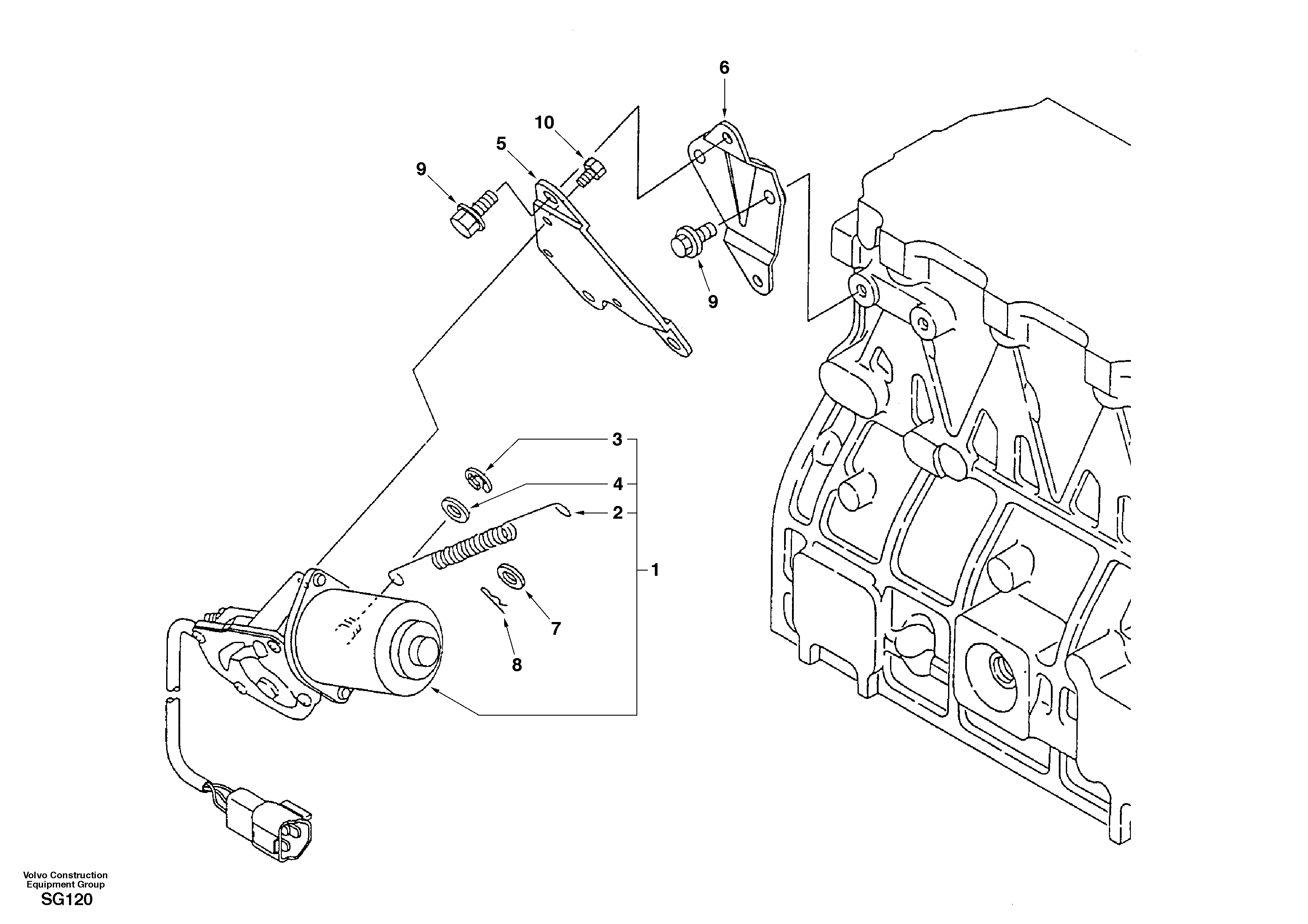 Схема запчастей Volvo EC55 - 101573 Fuel shut-off valve EC55 SER NO 3001 -