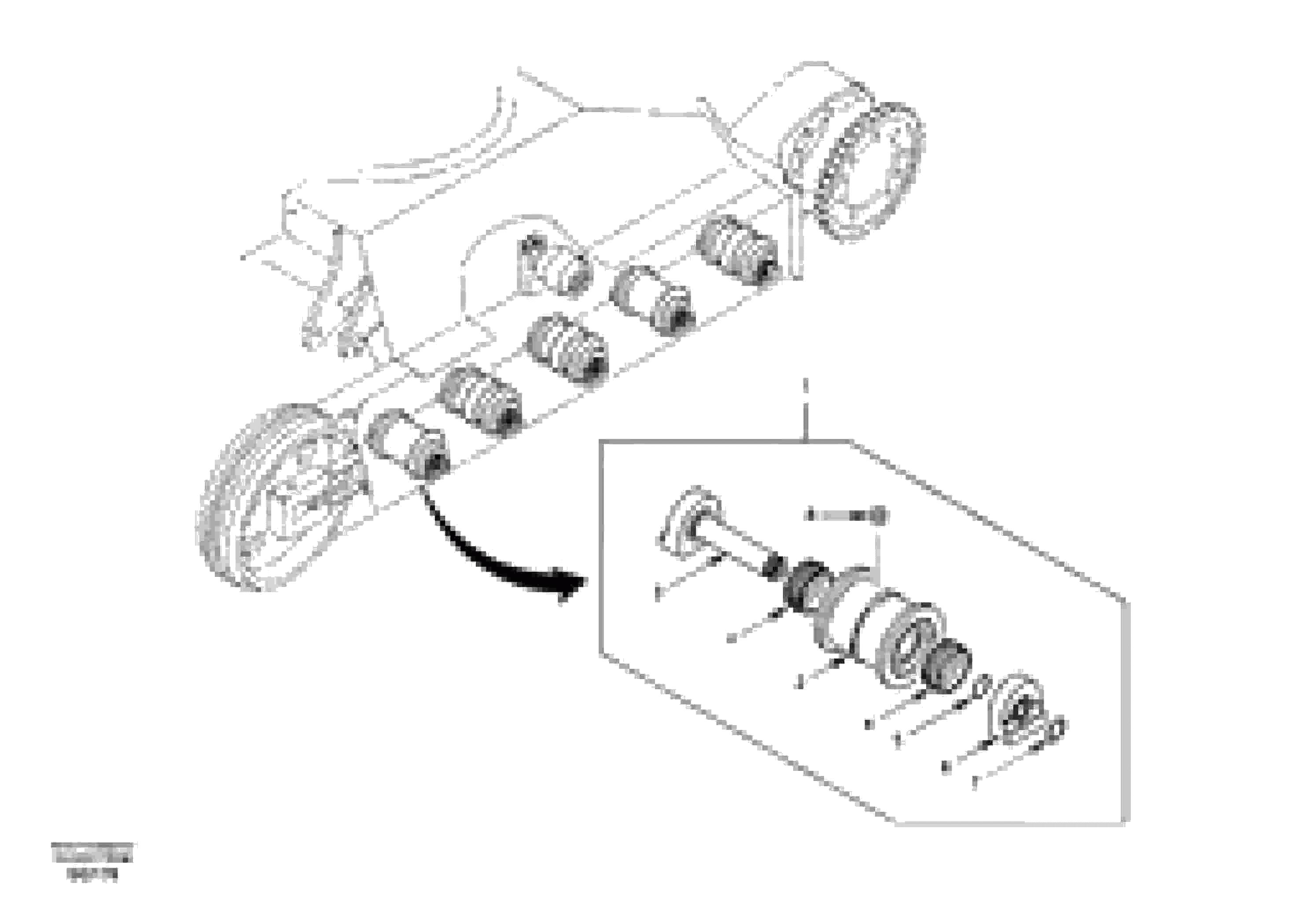 Схема запчастей Volvo EC55 - 41868 Bottom roller EC55 SER NO 3001 -